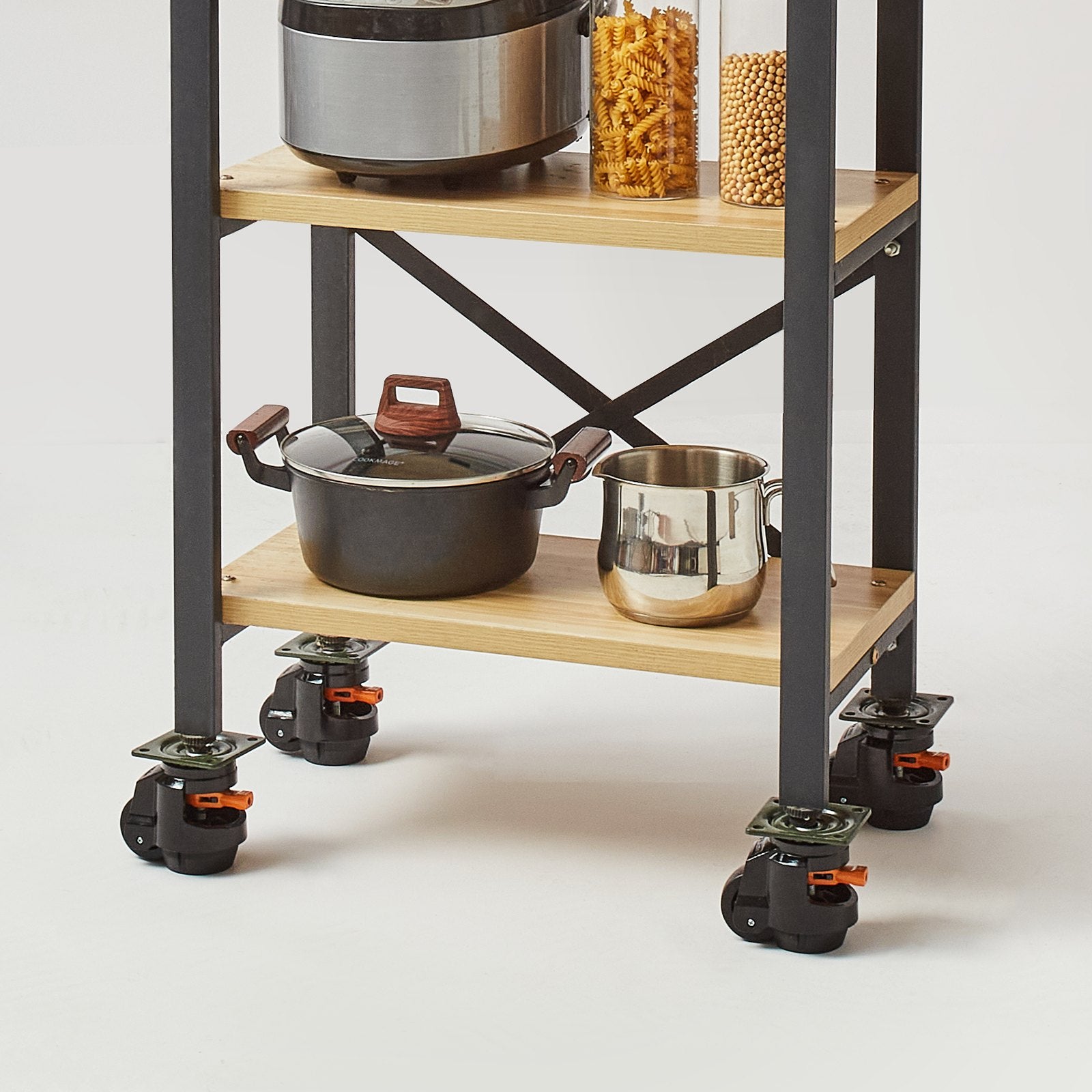 Heavy Duty 4 Pack Adjustable Leveling Casters with Swivel Wheels