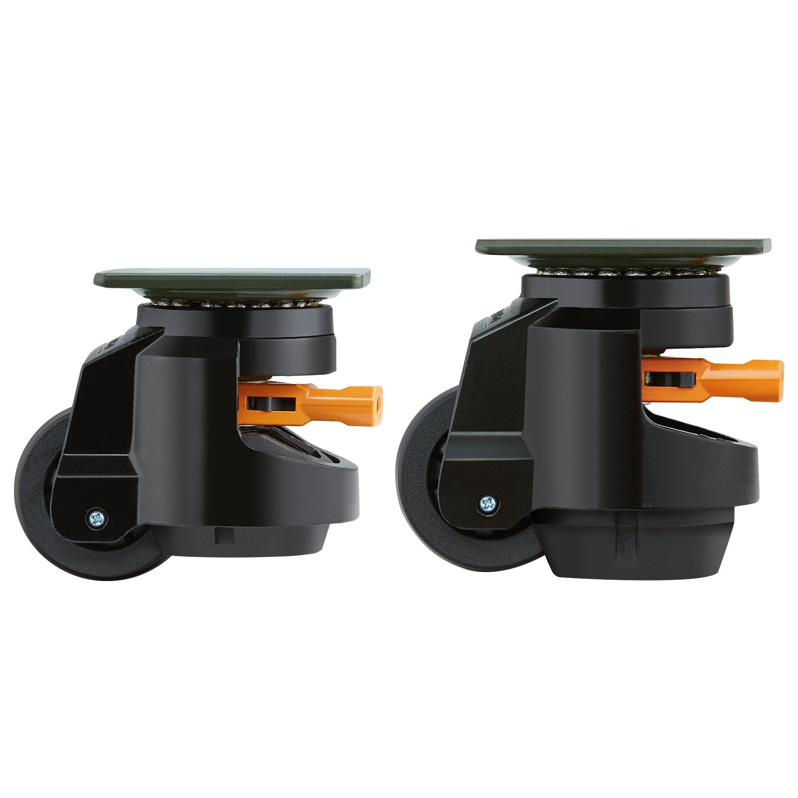 Heavy Duty 4 Pack Adjustable Leveling Casters with Swivel Wheels