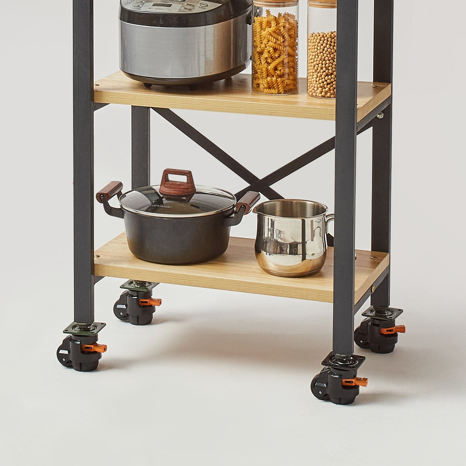 Heavy Duty 4 Pack Adjustable Leveling Casters with Swivel Wheels