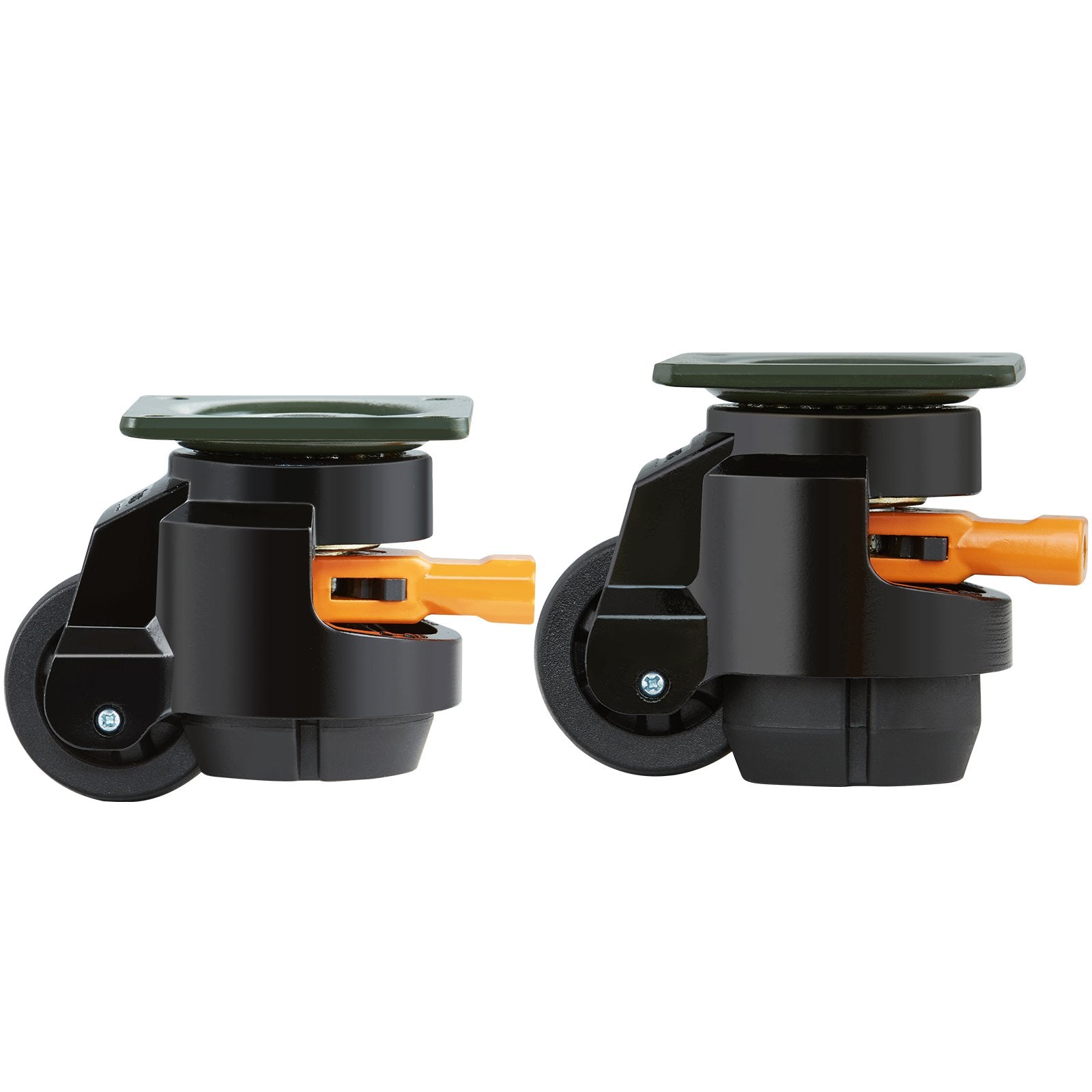 Heavy Duty 4 Pack Adjustable Leveling Casters with Swivel Wheels