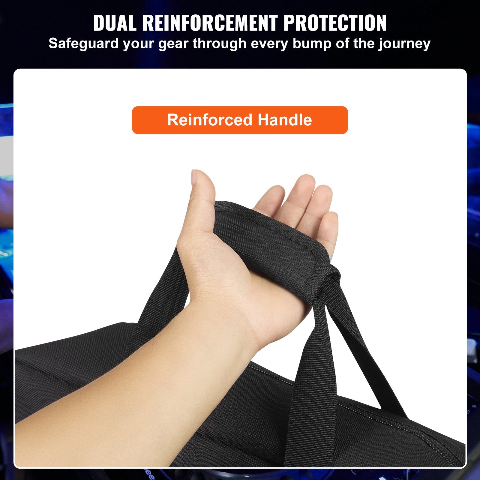 Padded DJ Mixer Bag with Removable Shoulder Strap and 1 Pocket