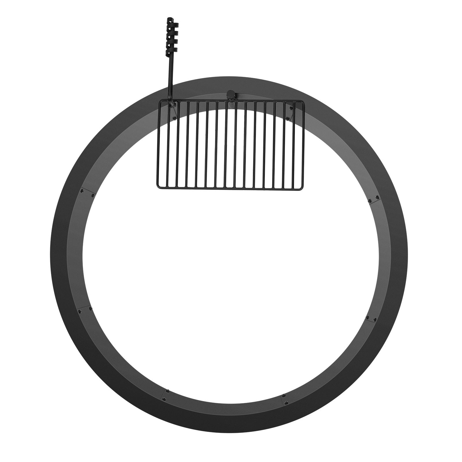 Fire Pit Ring 40-In Outer/36-In Inner Carbon Steel Insert 8.5in Height Outdoor