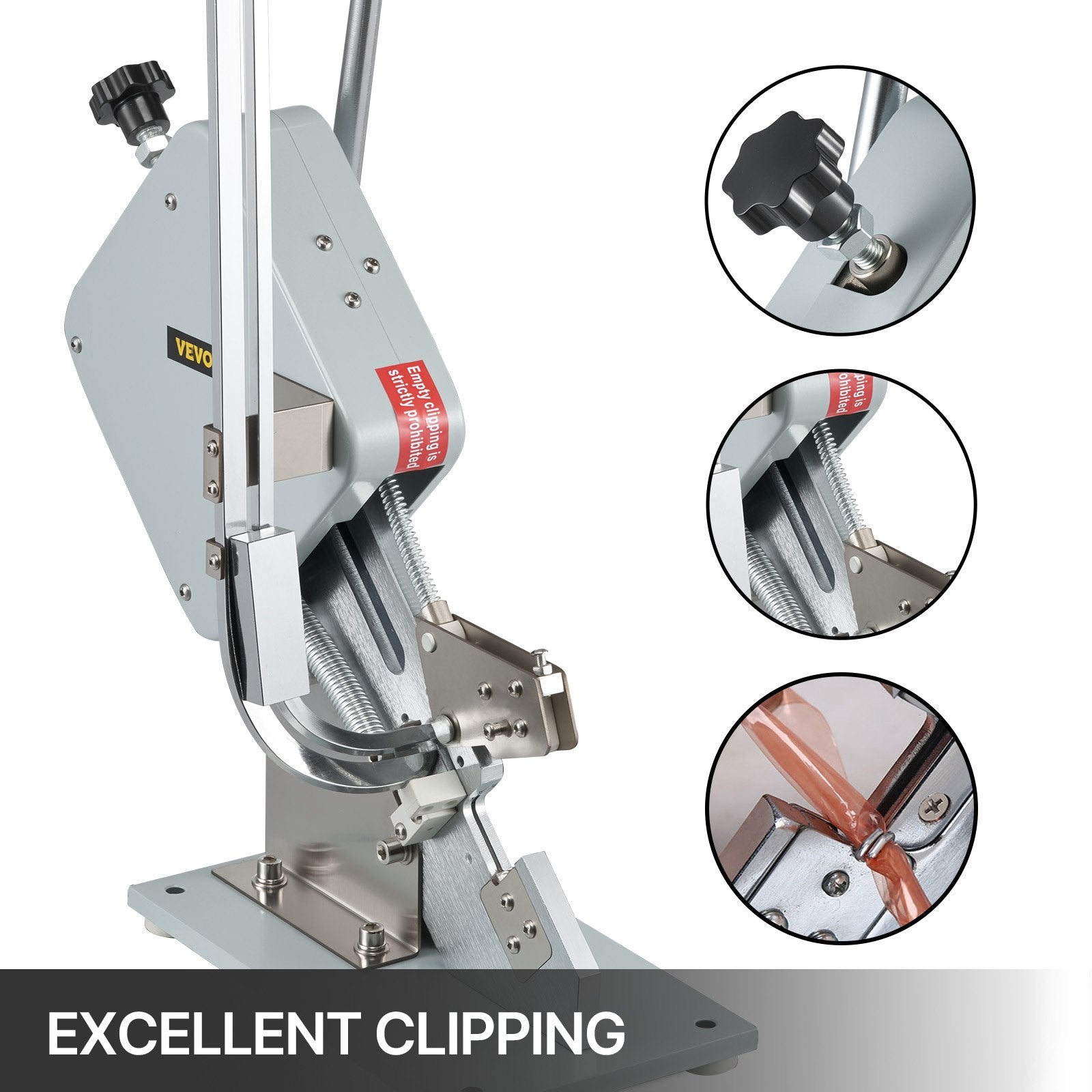 Manual U-Shape Sausage Clipper Clipping Machine with 5000pcs Buckles for Packing