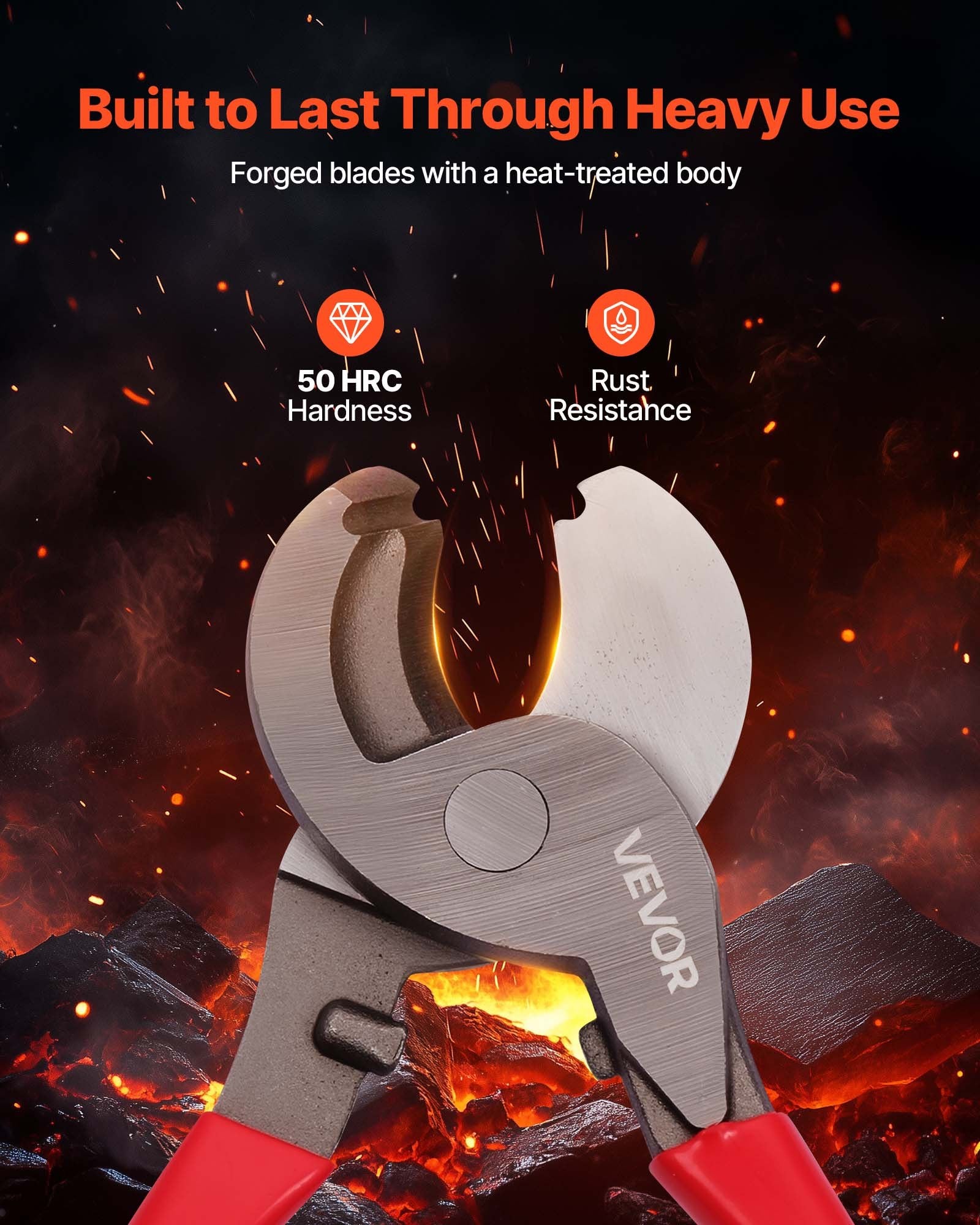 Heavy Duty Cable Cutter Ratcheting Wire Cutting Pliers for Copper and Aluminum
