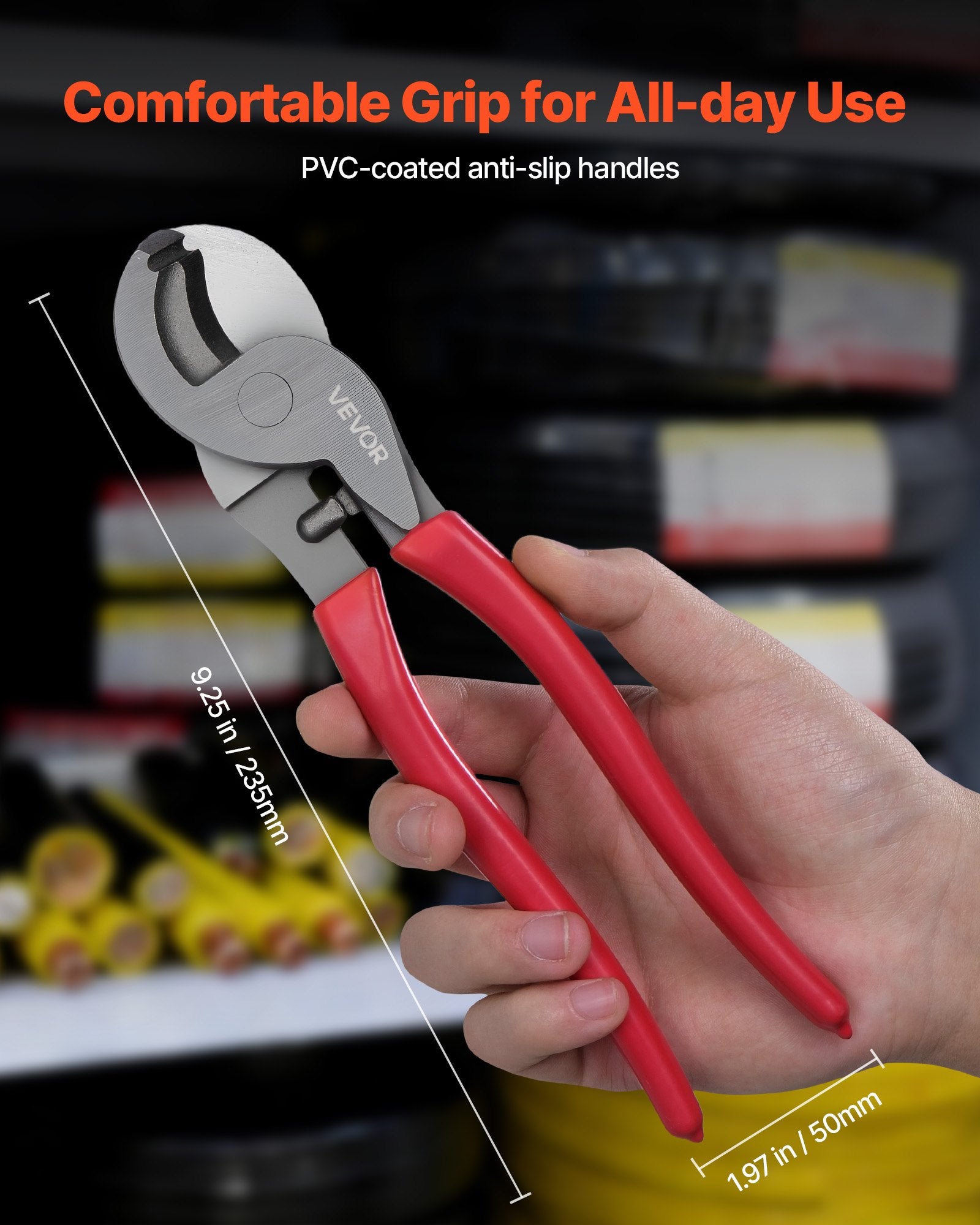 Heavy Duty Cable Cutter Ratcheting Wire Cutting Pliers for Copper and Aluminum