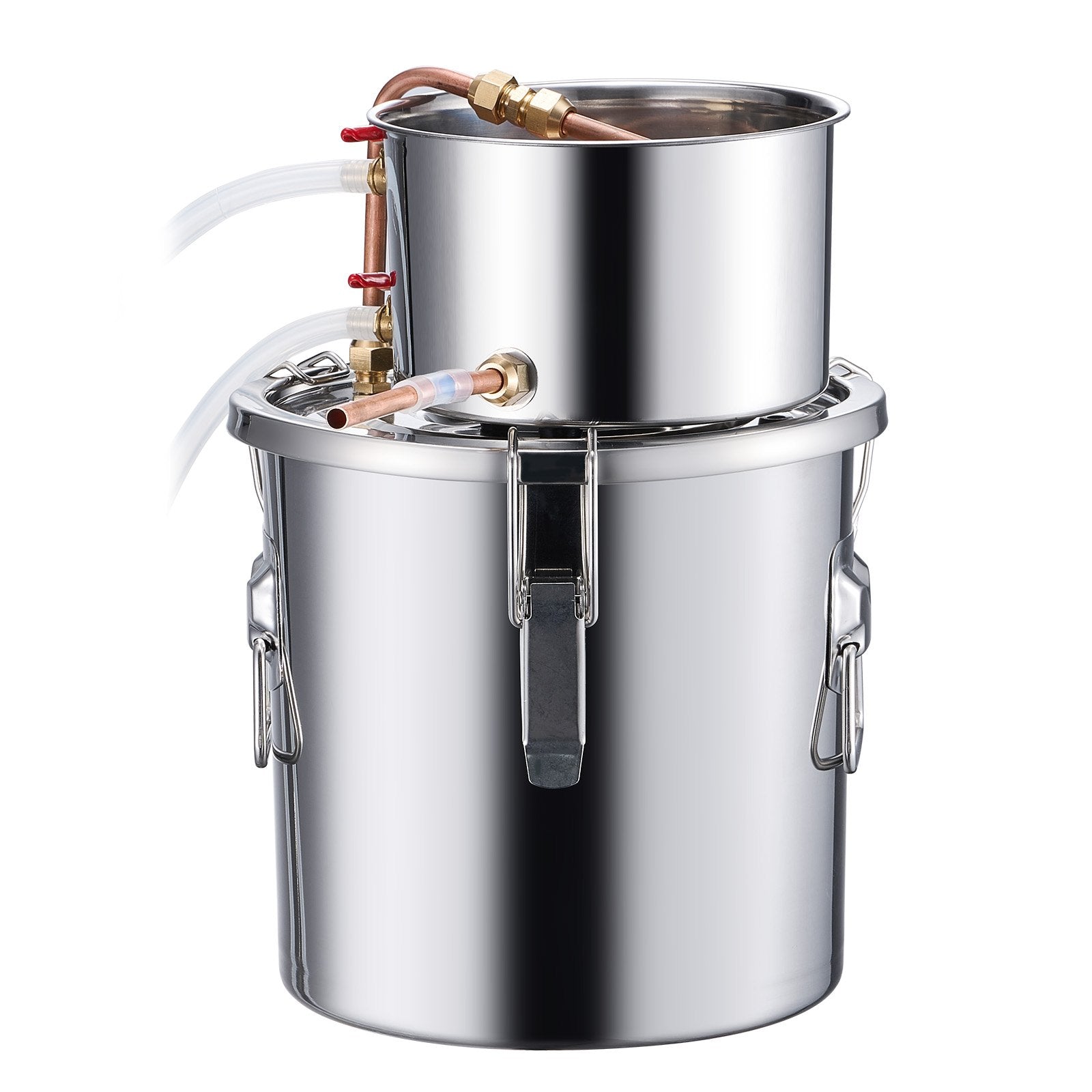 3 Gal / 11.4 L Stainless Steel Alcohol Still with Copper Coil and Thermometer