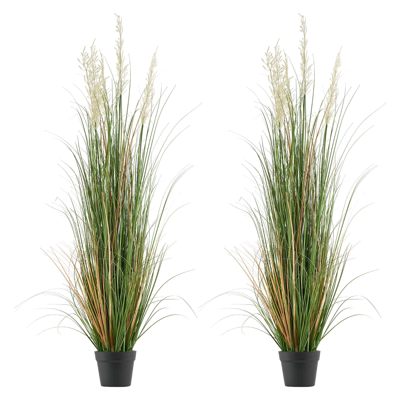 Artificial Grass Plant 2Pack 1499mm Faux Reed PVC Greenery Pot Indoor Outdoor
