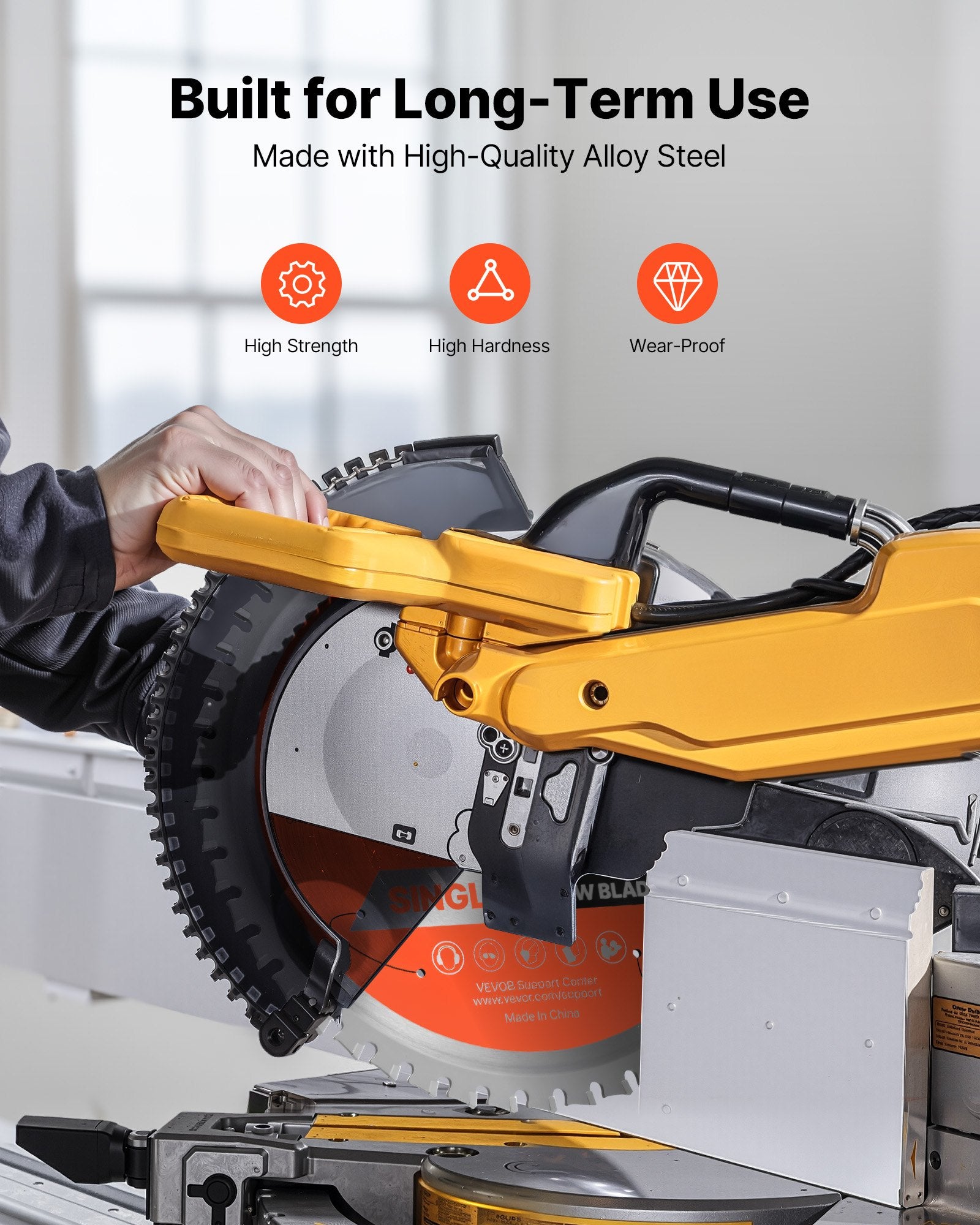 Circular Saw Blade 185mm 48 Teeth 15.875mm Arbor Metal Cutting with Heat Vents