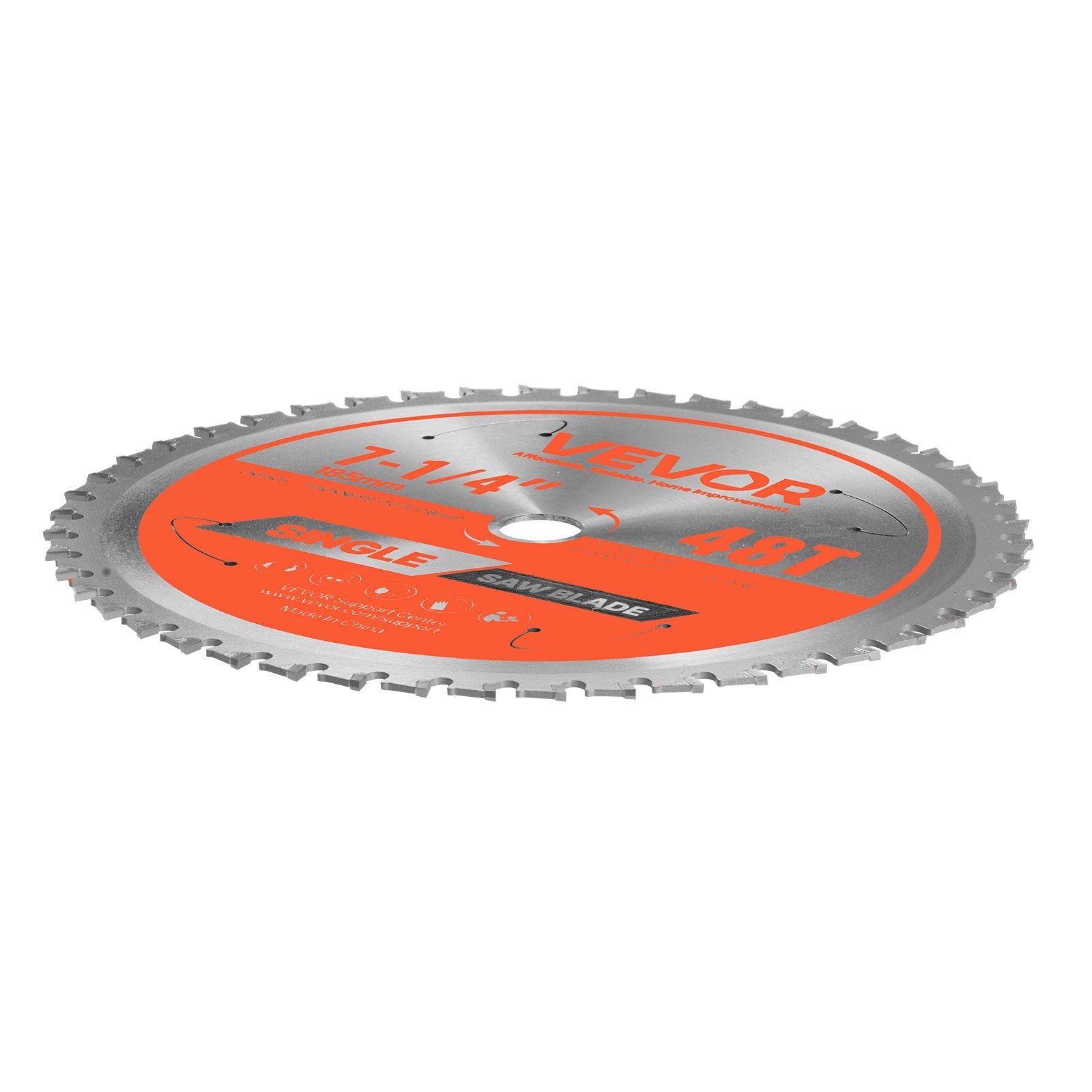 Circular Saw Blade 185mm 48 Teeth 15.875mm Arbor Metal Cutting with Heat Vents
