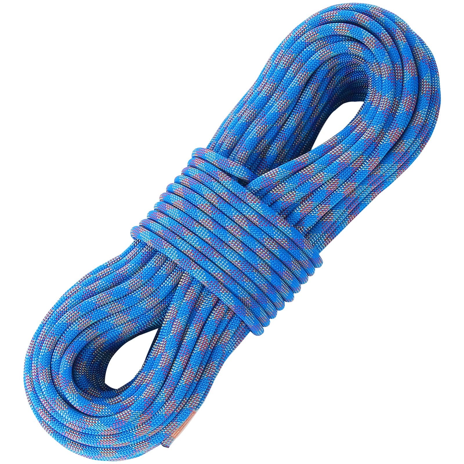 Dynamic Climbing Rope 10.2mm 70M 25KN Rock Rope Steel Snap Hooks Blue