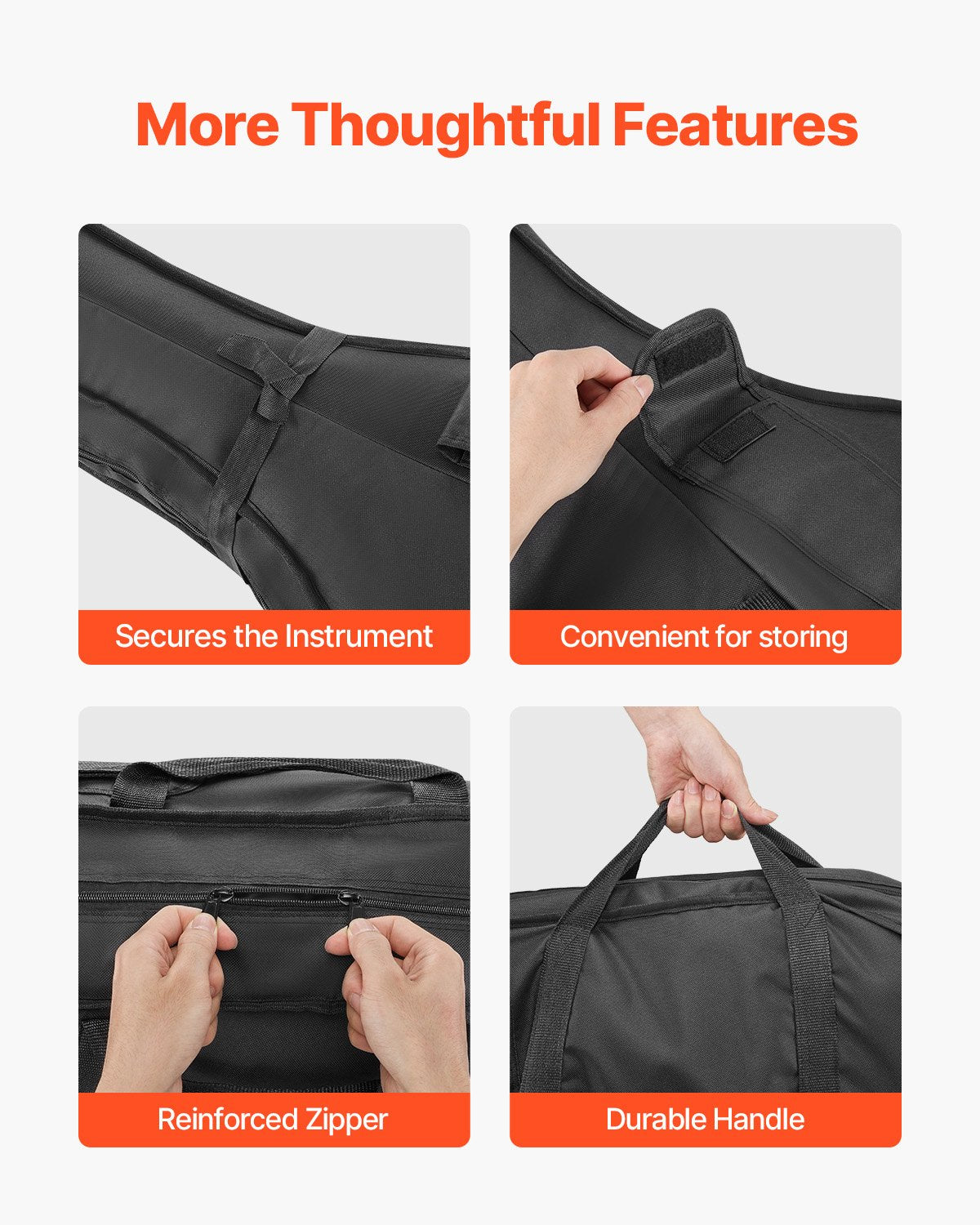 Cello Case 4/4 Full Size Nylon Waterproof Portable Travel Bag Straps Handle
