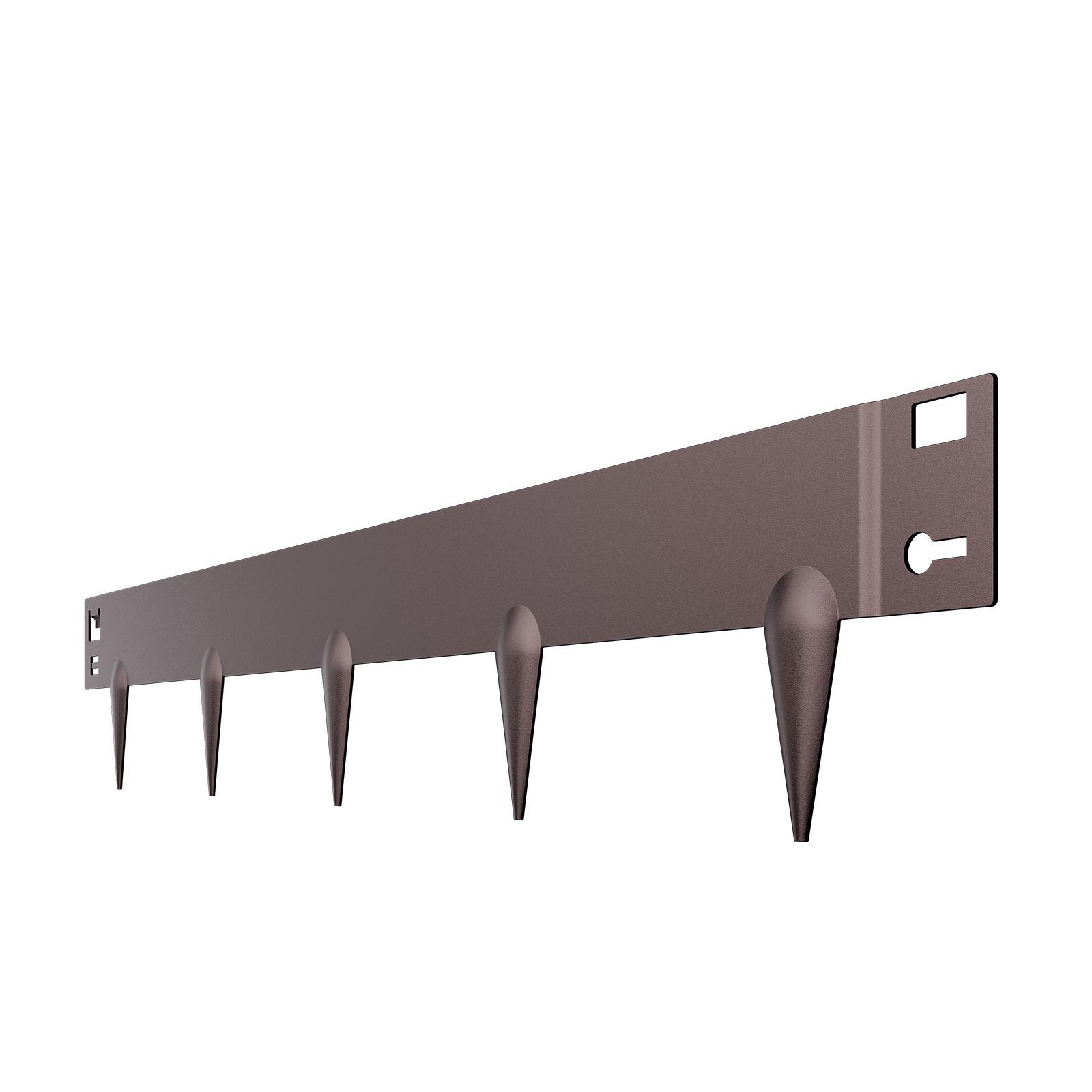 Steel Landscape Edging 5 Pack 990x156mm Rust-Resistant Bendable Heavy-Duty Brown