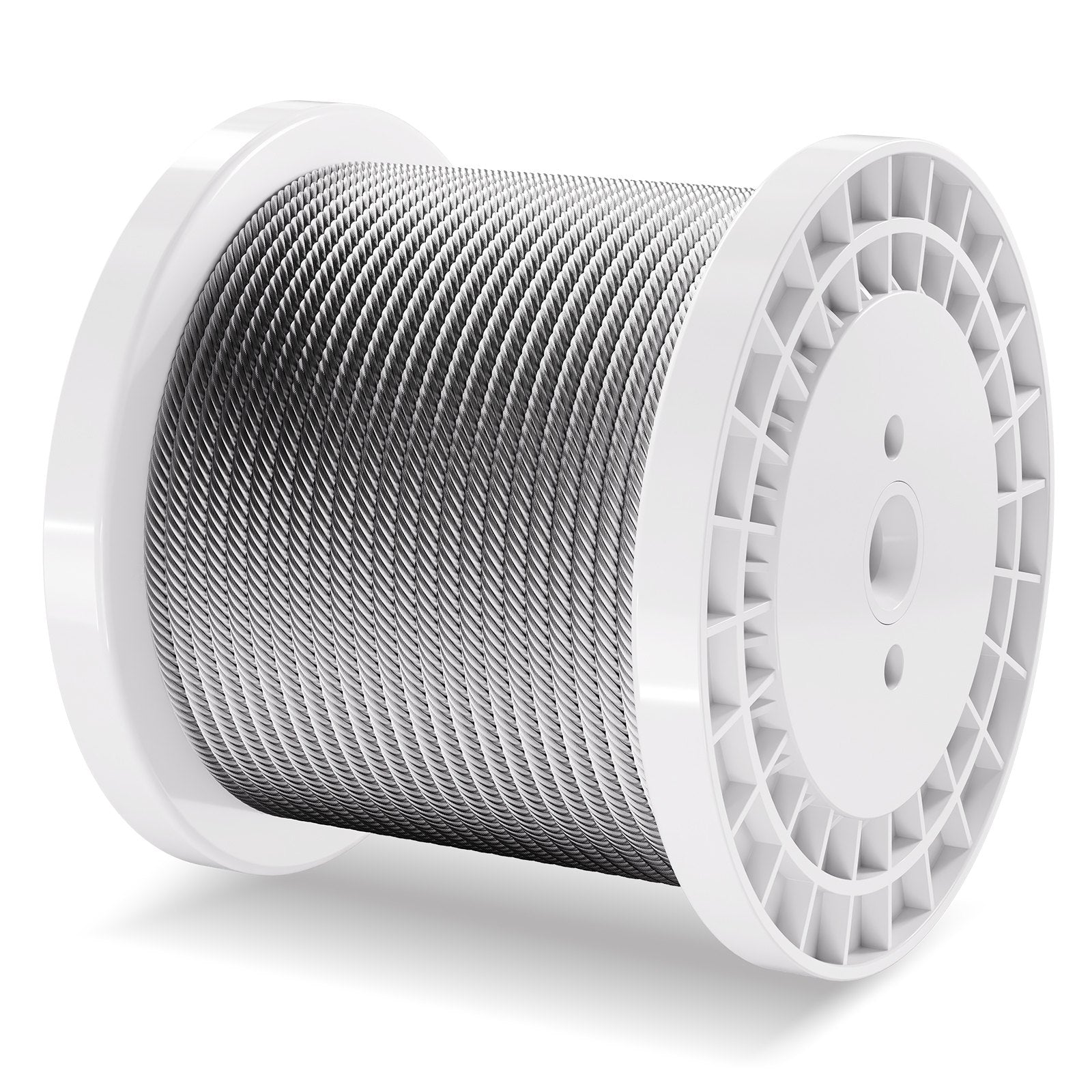 Wire Rope 6.35mm 76.2m Zinc Galvanized Carbon Steel Cable with Gloves 31.1KN