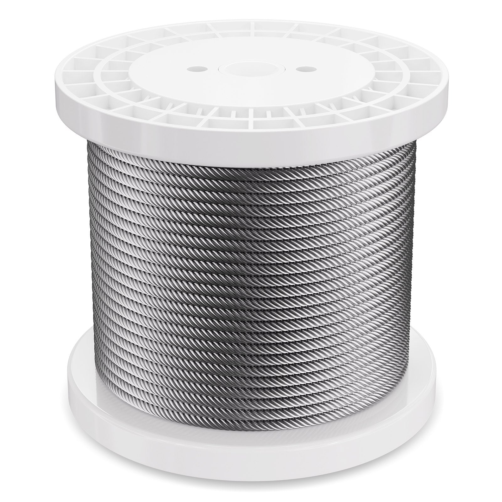 Wire Rope 6.35mm 76.2m Zinc Galvanized Carbon Steel Cable with Gloves 31.1KN