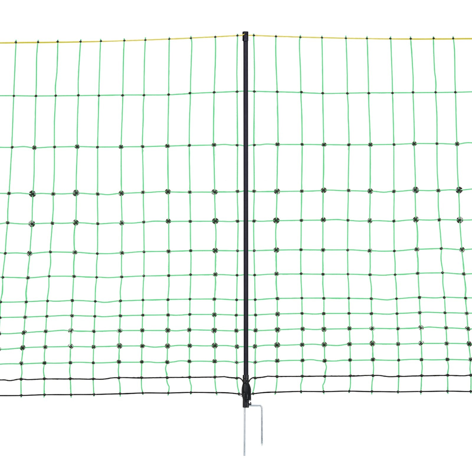 Electric Fence Netting 1.06×49.98m PE Portable Net Fence with Posts Stakes