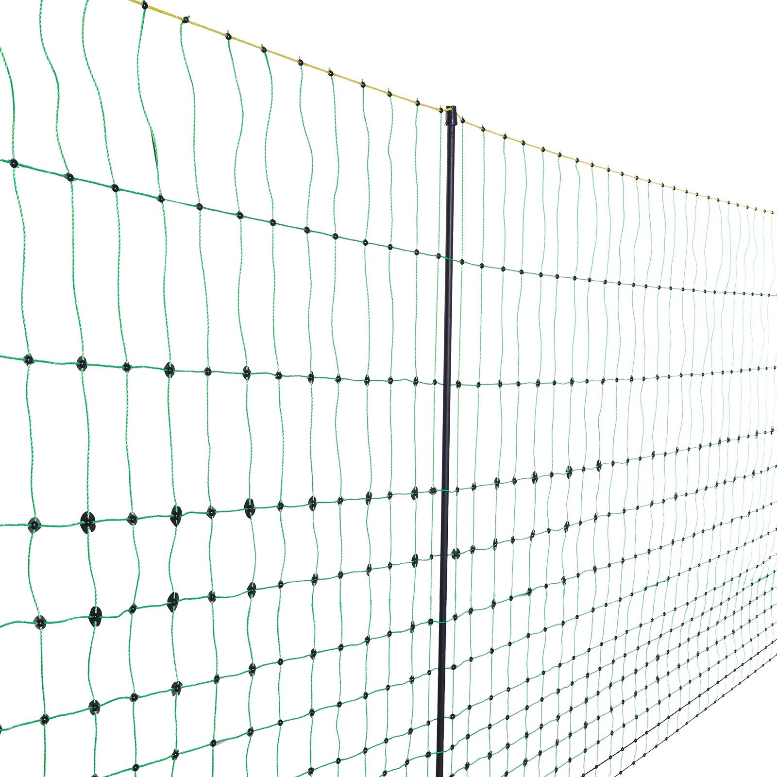 Electric Fence Netting 1.06×49.98m PE Portable Net Fence with Posts Stakes