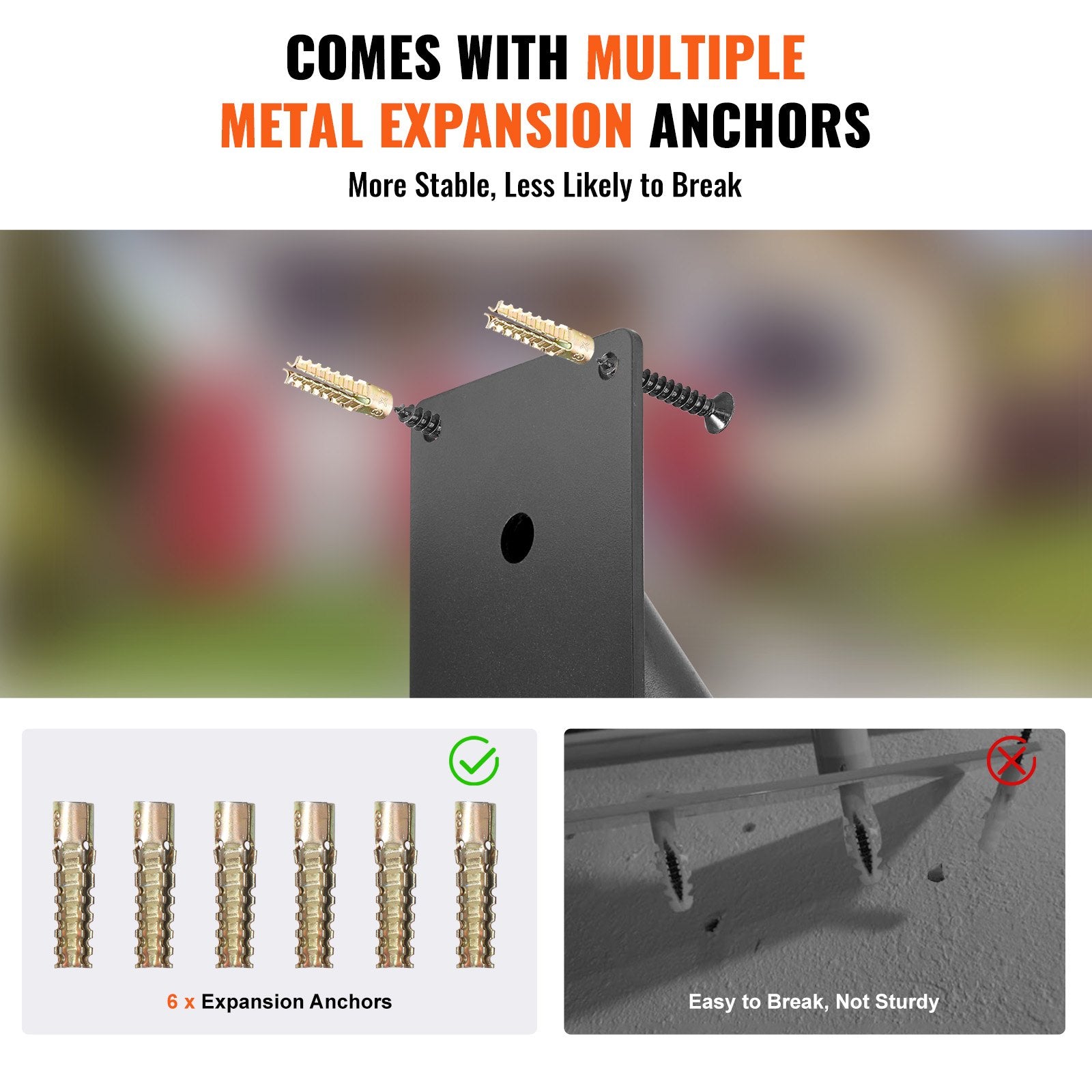 Handrails Outdoor Steps 18.9 Wall Mount Safety Rail Matte Black for 1-2 Steps