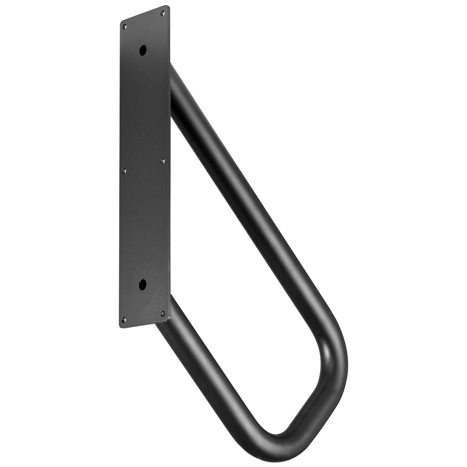 Handrails Outdoor Steps 18.9 Wall Mount Safety Rail Matte Black for 1-2 Steps