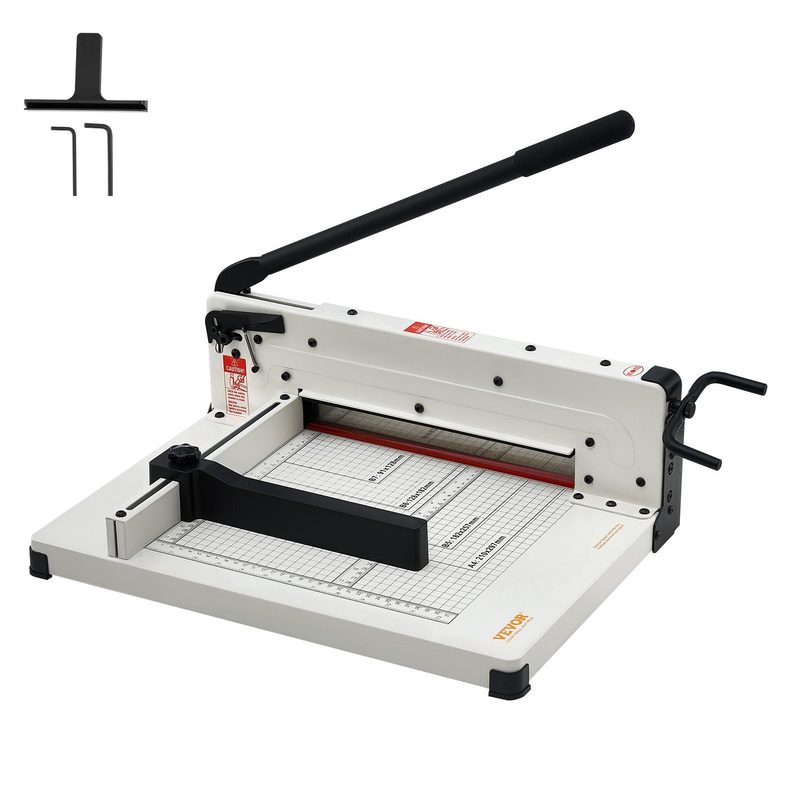 Heavy Duty 304.8mm Guillotine Paper Cutter A4 400 Sheet Capacity Steel Base