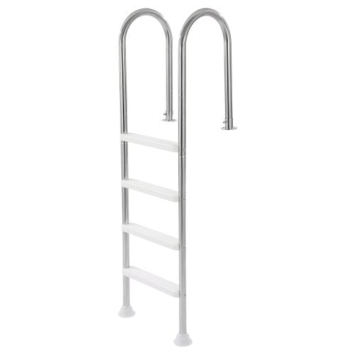 Swimming Pool Ladder 4 Step Stainless Steel Double Handrails with 120 kg Load