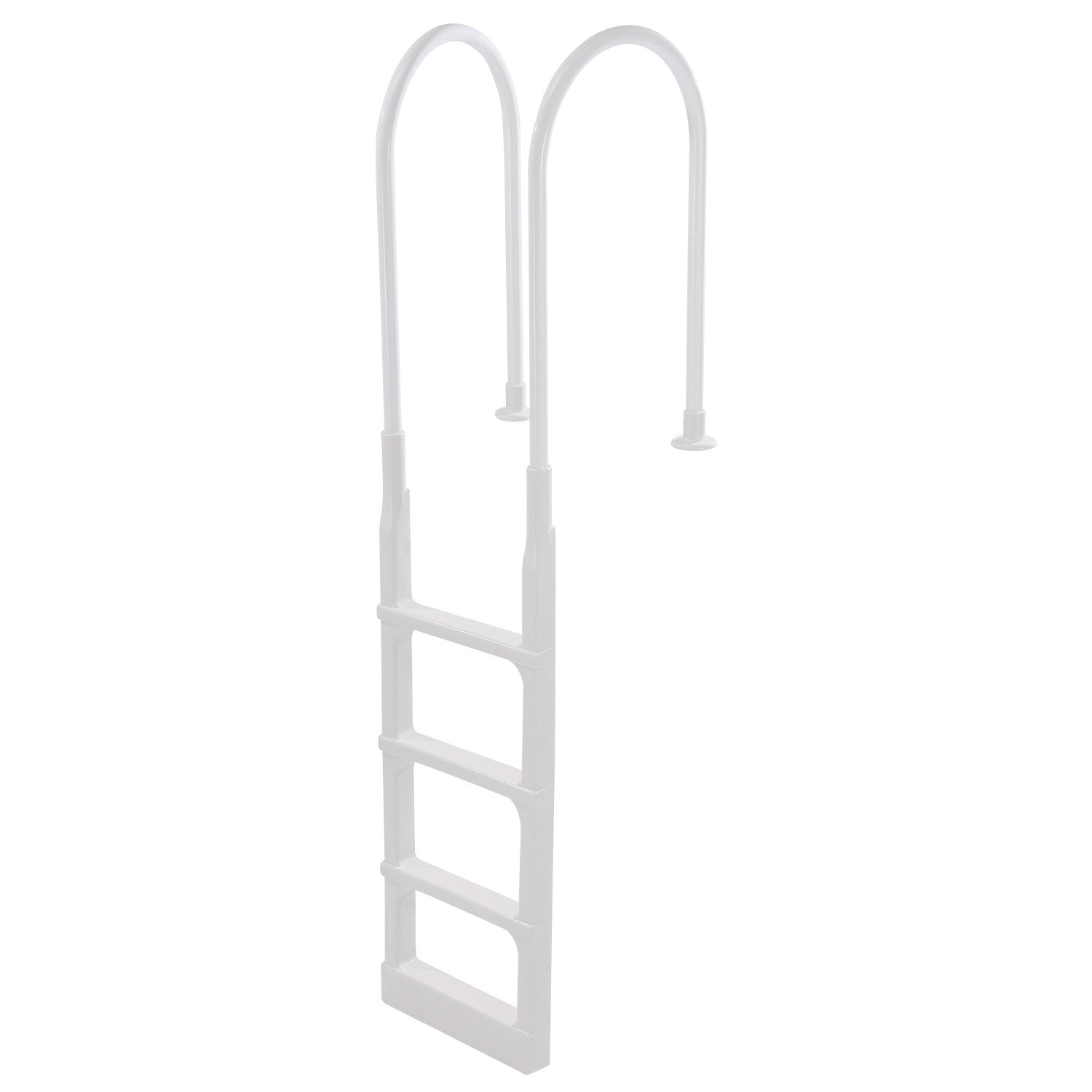 Swimming Pool Ladder 4-Step Double Handrails Non-Slip 136kg for In/Above-Ground
