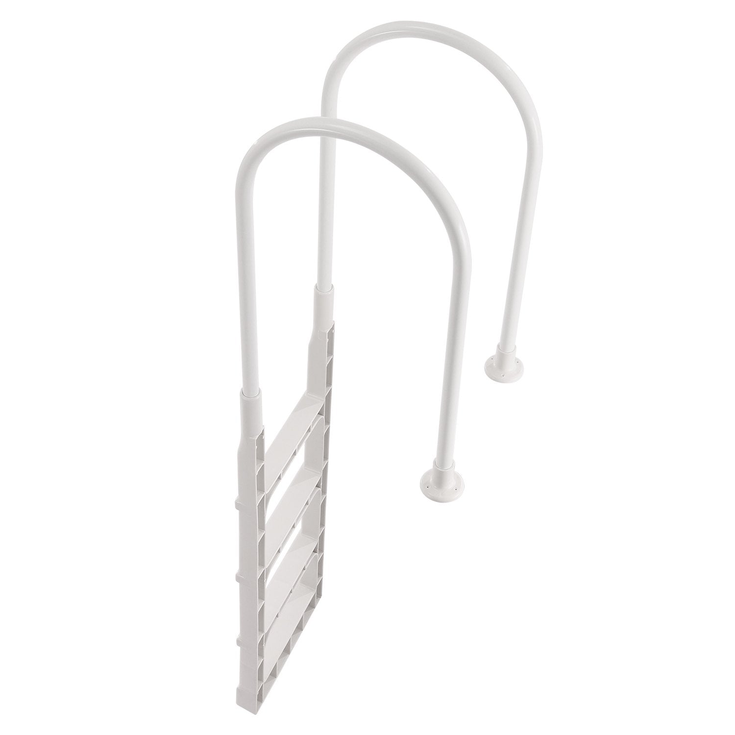Swimming Pool Ladder 4-Step Double Handrails Non-Slip 136kg for In/Above-Ground