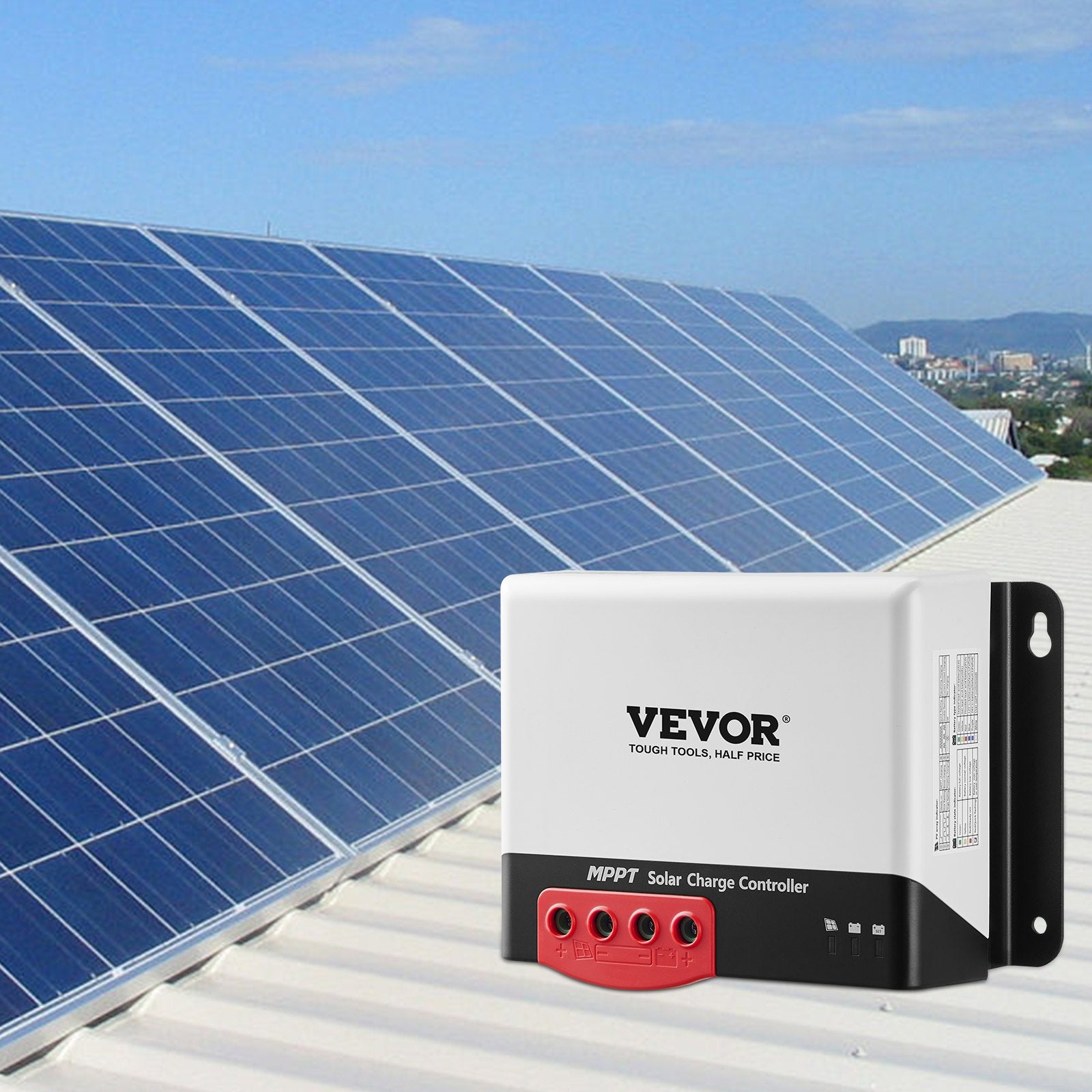 30A MPPT Solar Charge Controller Auto DC Input Regulator Charger with Bluetooth