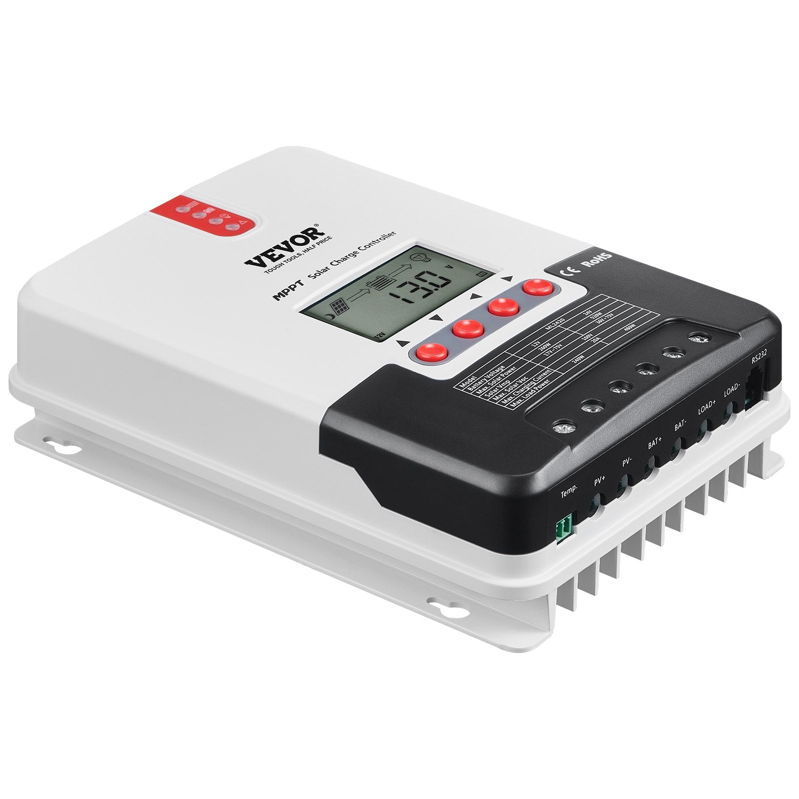 20A MPPT Solar Charge Controller Auto DC Input Regulator Charger with LCD Sensor