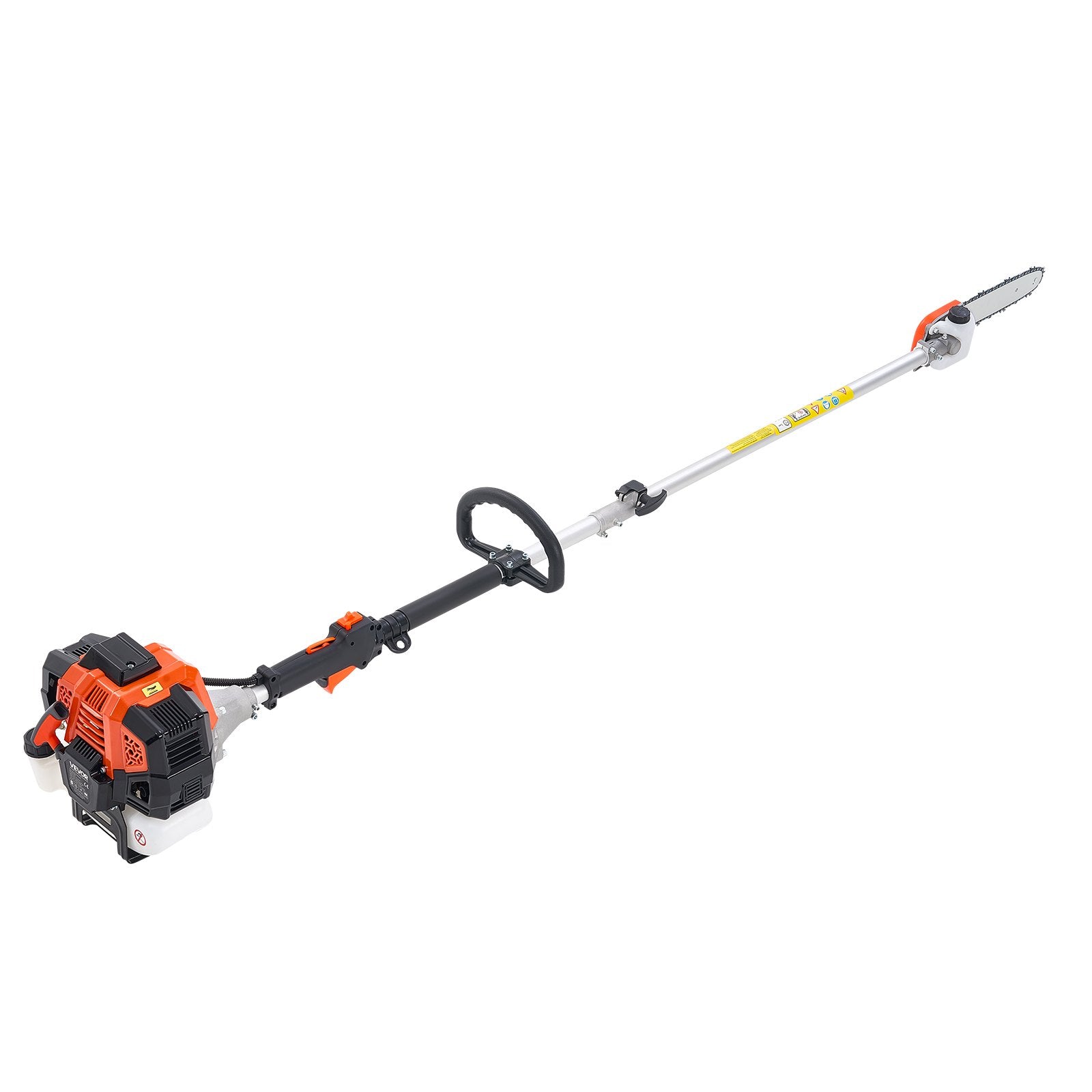 Gas Pole Saw 33CC 2-Stroke with 20.3cm Bar 2.08-3.58m Extendable Chainsaw