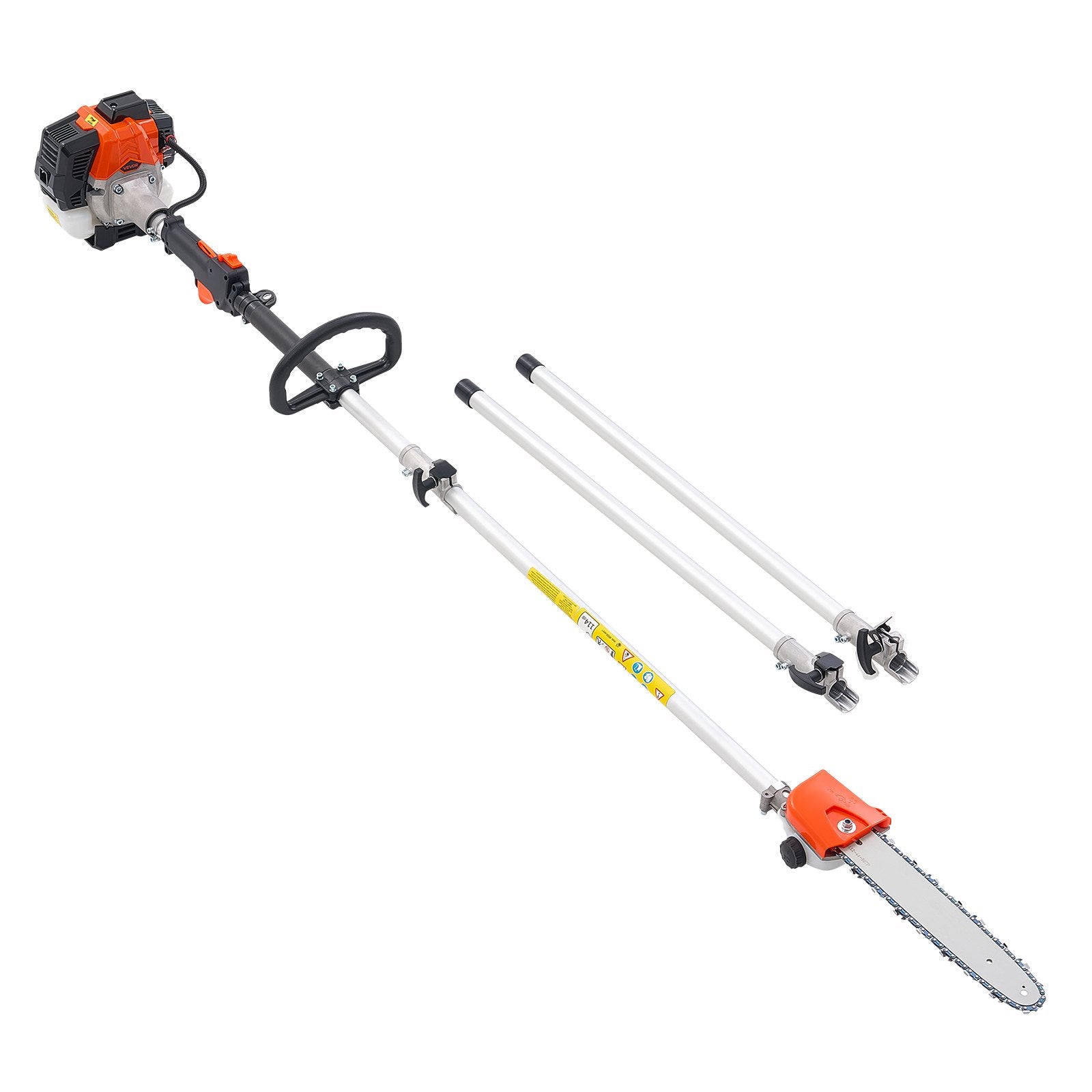 Gas Pole Saw 25CC 2-Stroke with 30.5cm Bar 2.12-3.62m Extendable Chainsaw