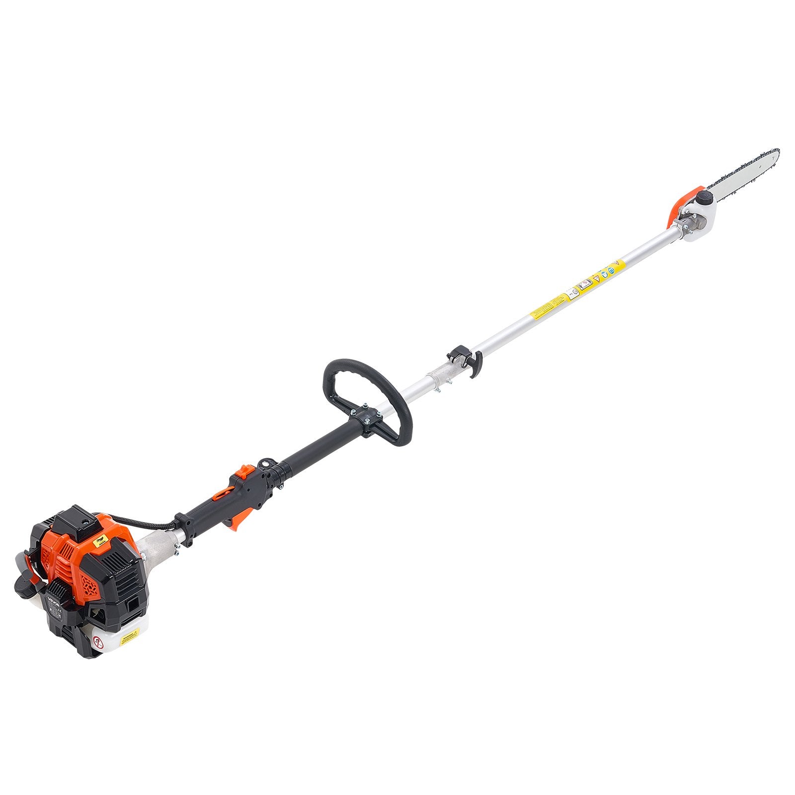 Gas Pole Saw 25CC 2-Stroke with 30.5cm Bar 2.12-3.62m Extendable Chainsaw