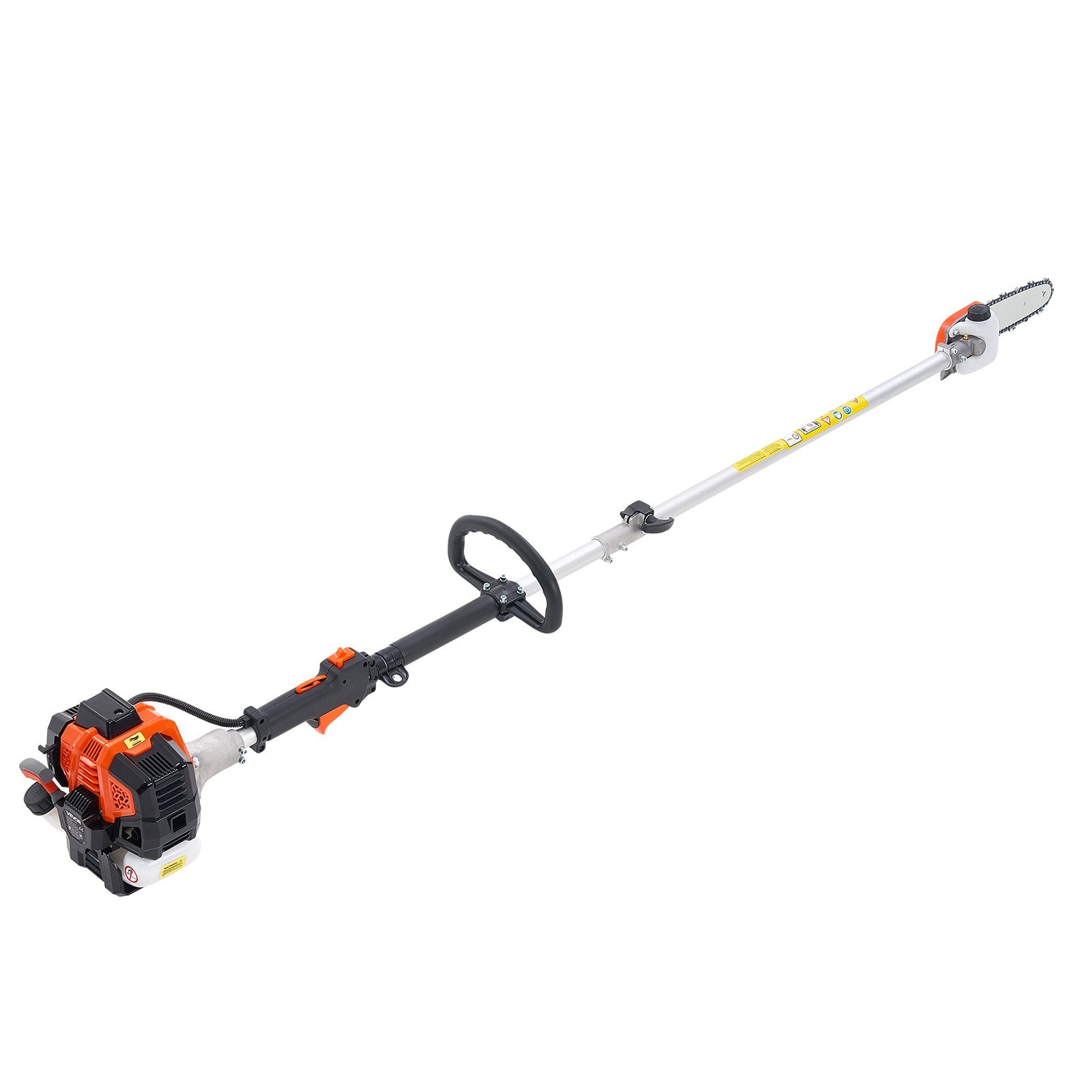 Gas Pole Saw 25CC 2-Stroke with 20.3cm Bar 2-2.74m Extendable Chainsaw