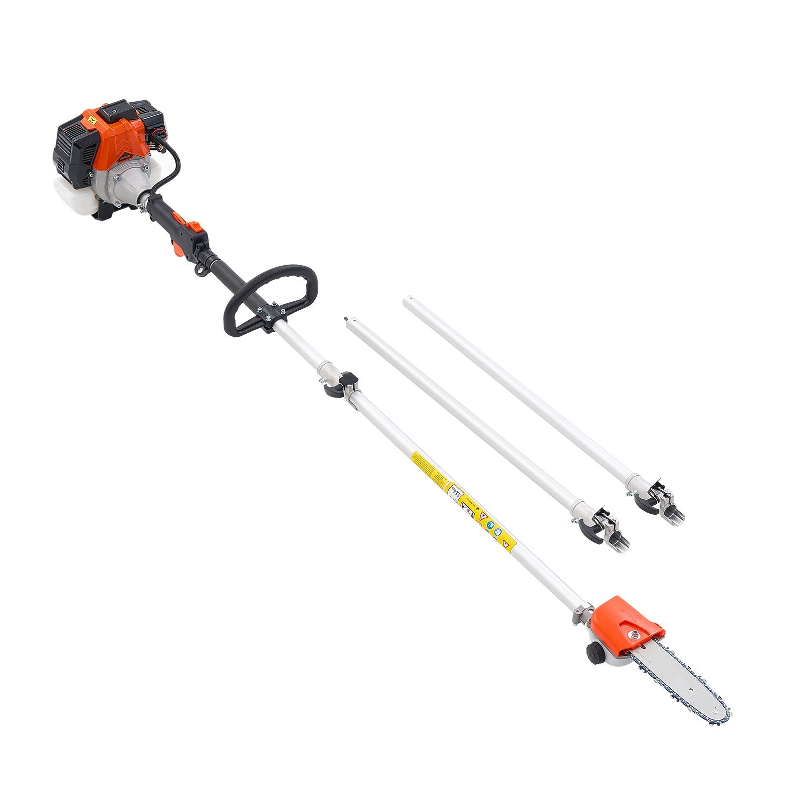 Gas Pole Saw 33CC 2-Stroke with 20.3cm Bar 2-3.5m Extendable Chainsaw