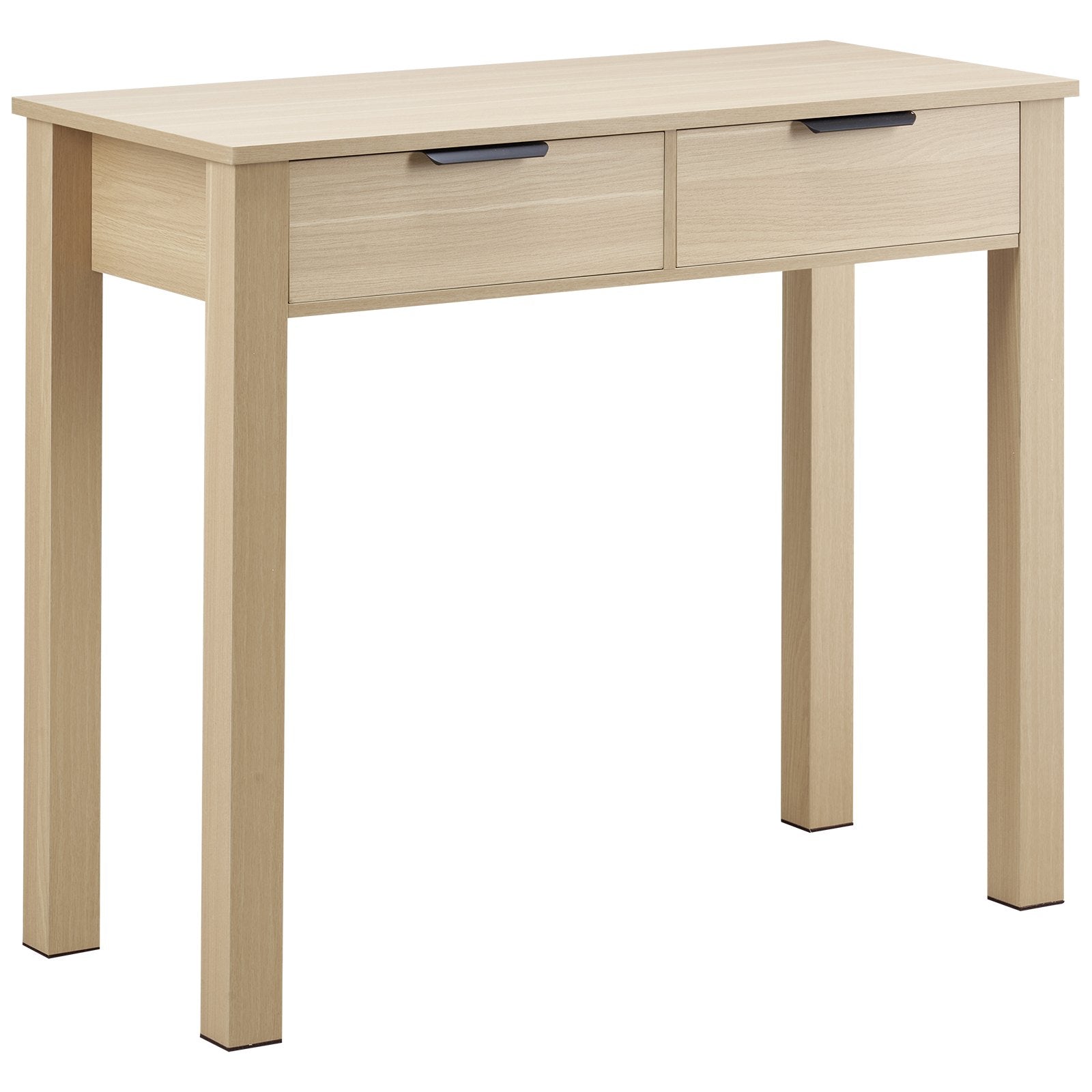 Kids Study Desk with Drawers Modern MDF Writing Table, Light Wood