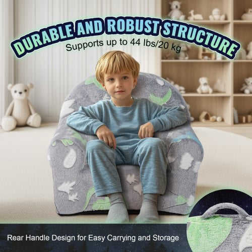 VEVOR Kids Chair Glow in the Dark Toddler Sofa Bed Armchair Playroom
