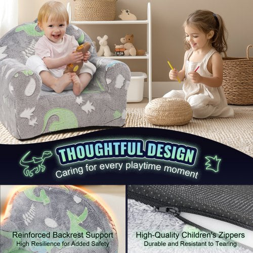VEVOR Kids Chair Glow in the Dark Toddler Sofa Bed Armchair Playroom