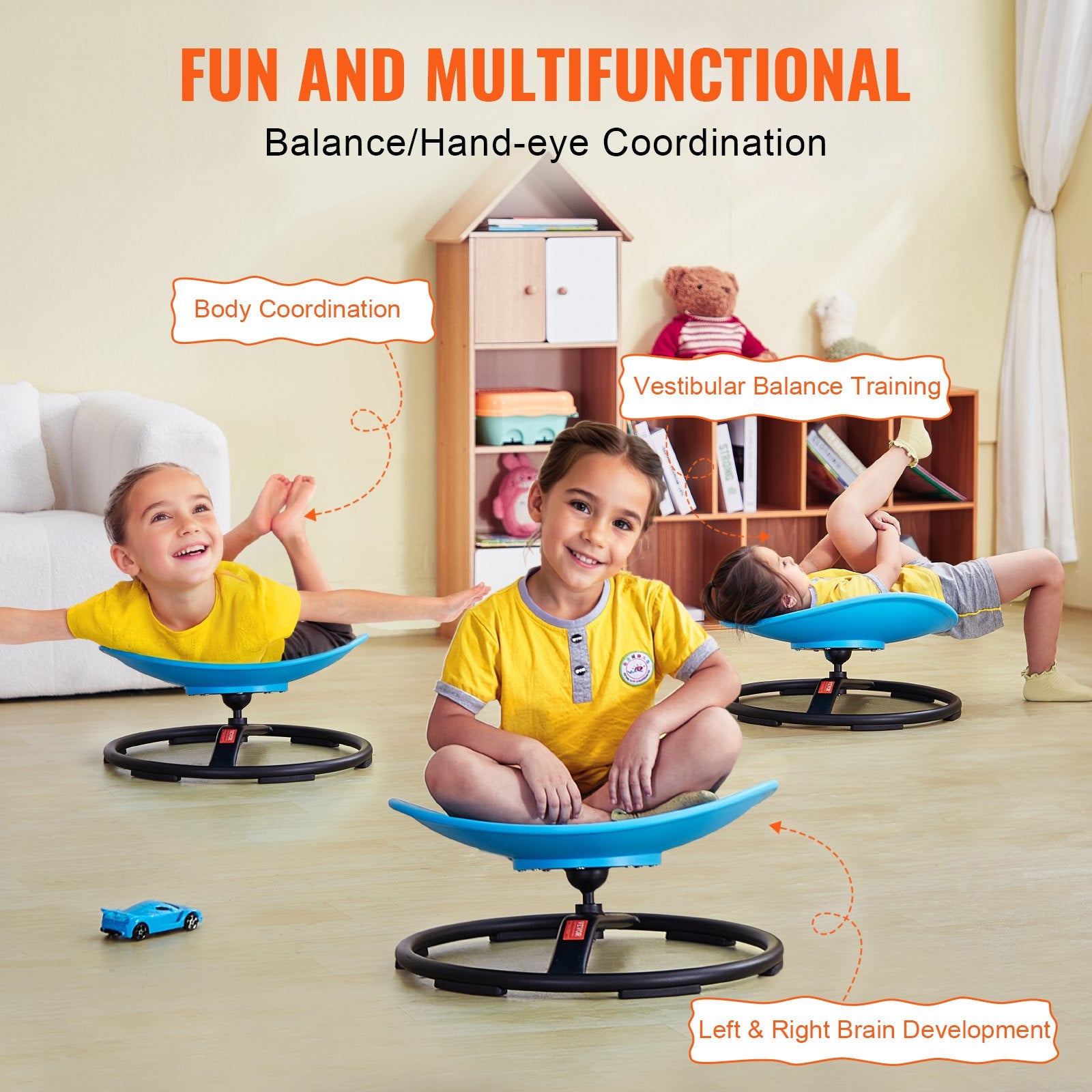 Kids Swivel Chair, 220 LBS Capacity, Sensory Spinning Chair for Autistic Kids
