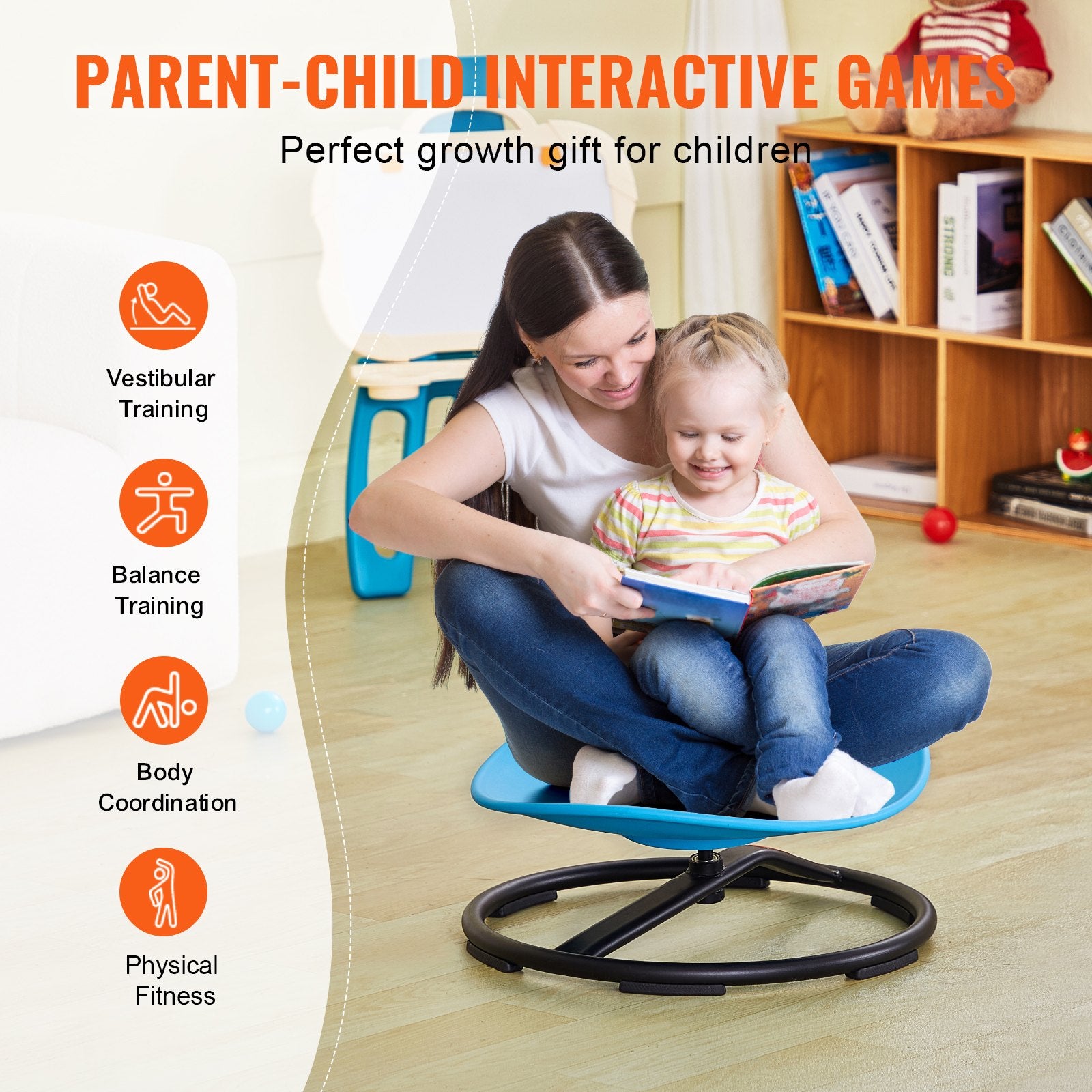 Kids Swivel Chair, 220 LBS Capacity, Sensory Spinning Chair for Autistic Kids