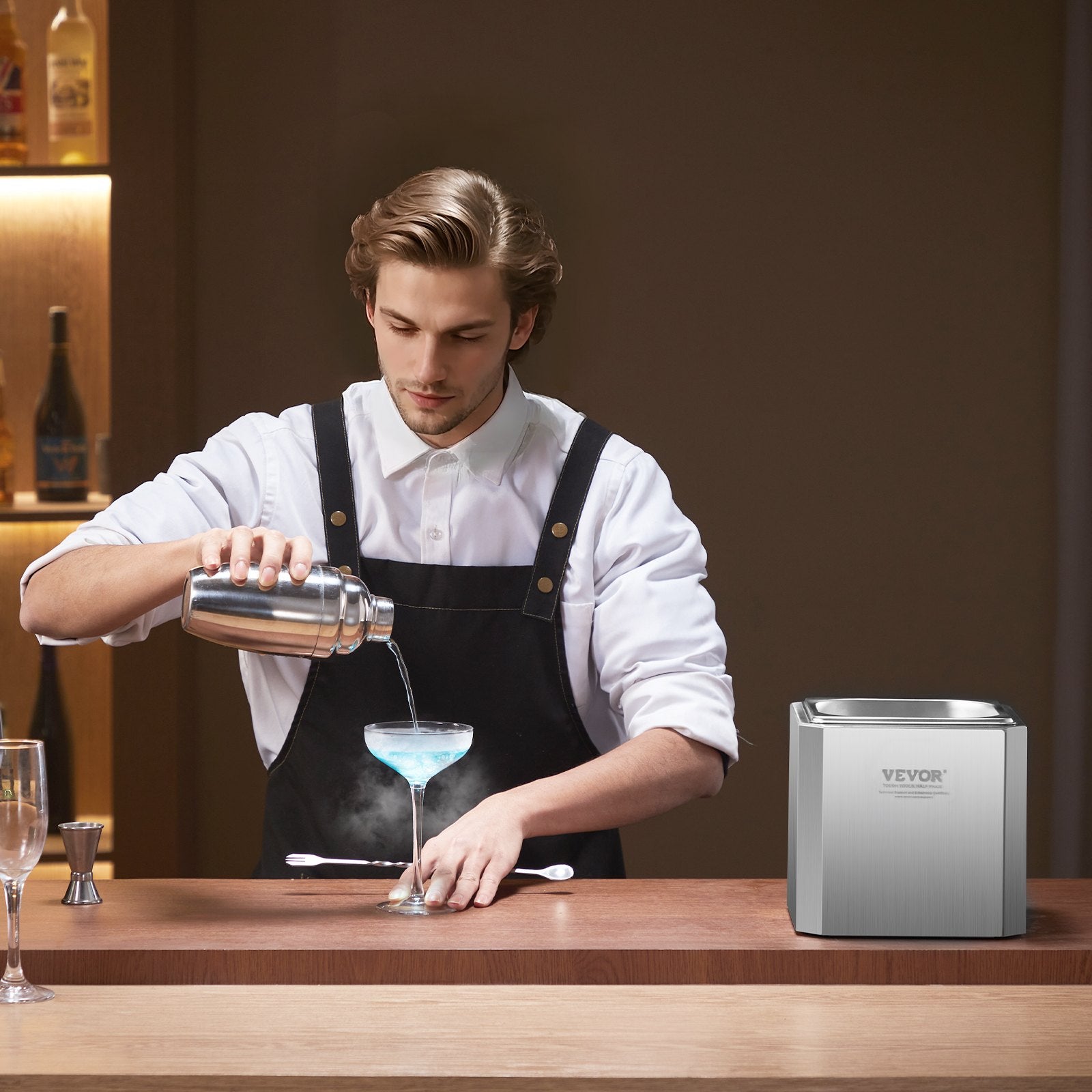 Glass Froster Chiller CO2 Beer Instant Glass Chiller with LED Light for Drinks