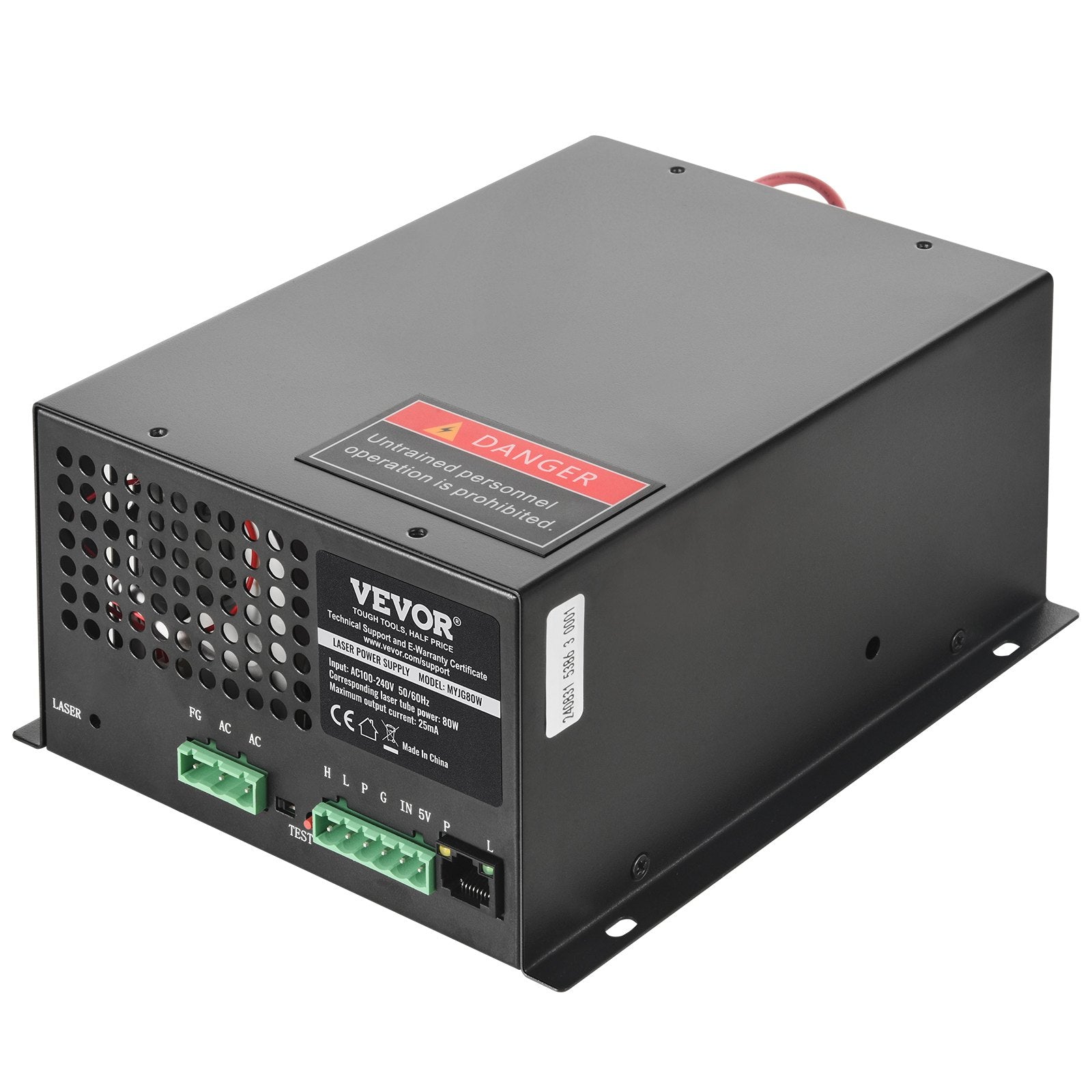 CO2 Laser Power Supply, 80W Power Supply for 80W Laser Tube