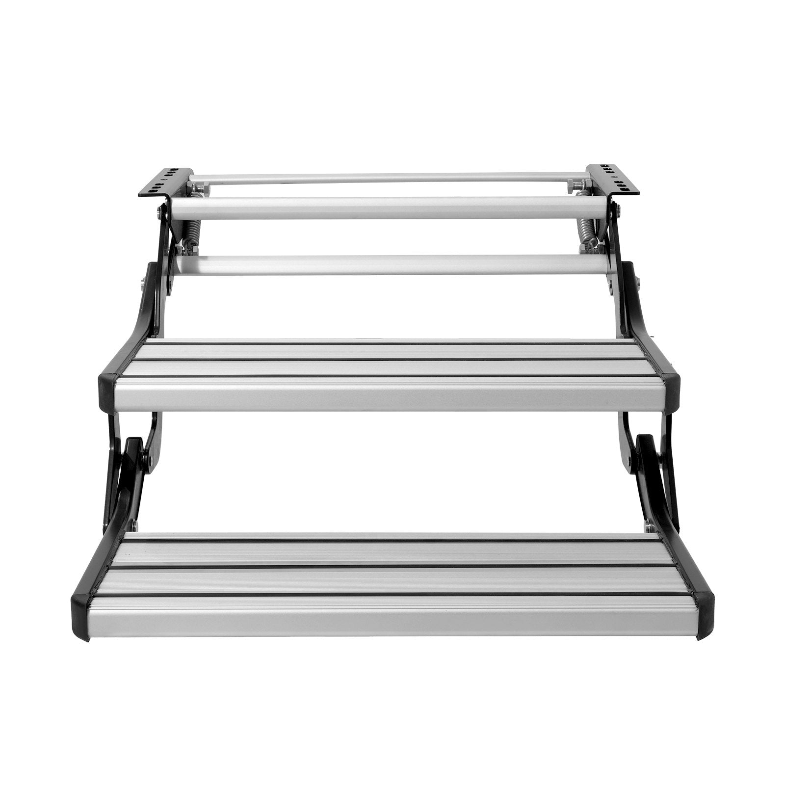 RV Steps 2-Step Manual Retractable Foldable 440lbs Aluminum Non-Slip Trailer