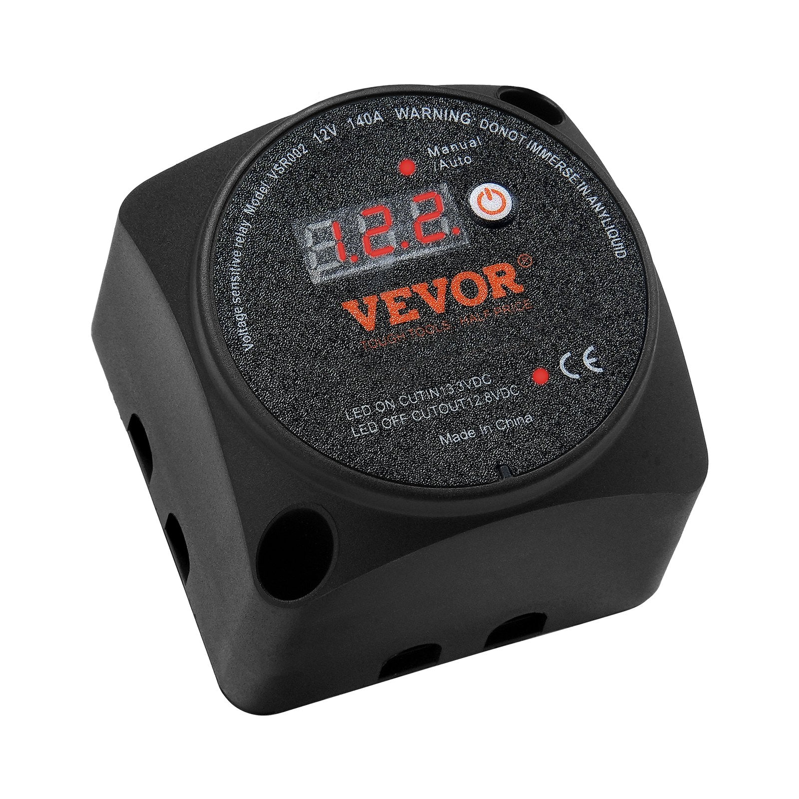 Dual Battery Isolator Kit 140Amp VSR with LCD for RV ATV Boat Vehicles