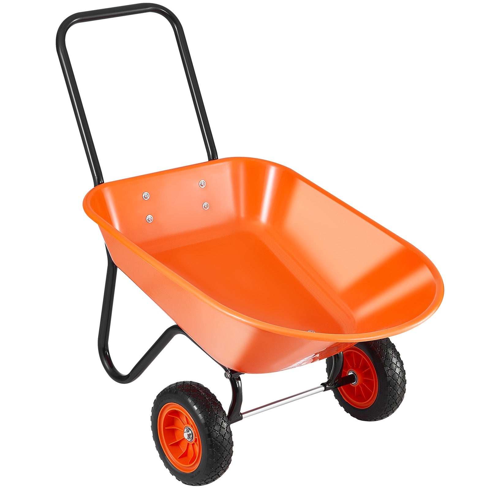 Wheelbarrow Cart 2-Wheel Garden Dump Wagon Handle 5 Cu.Ft 397lbs