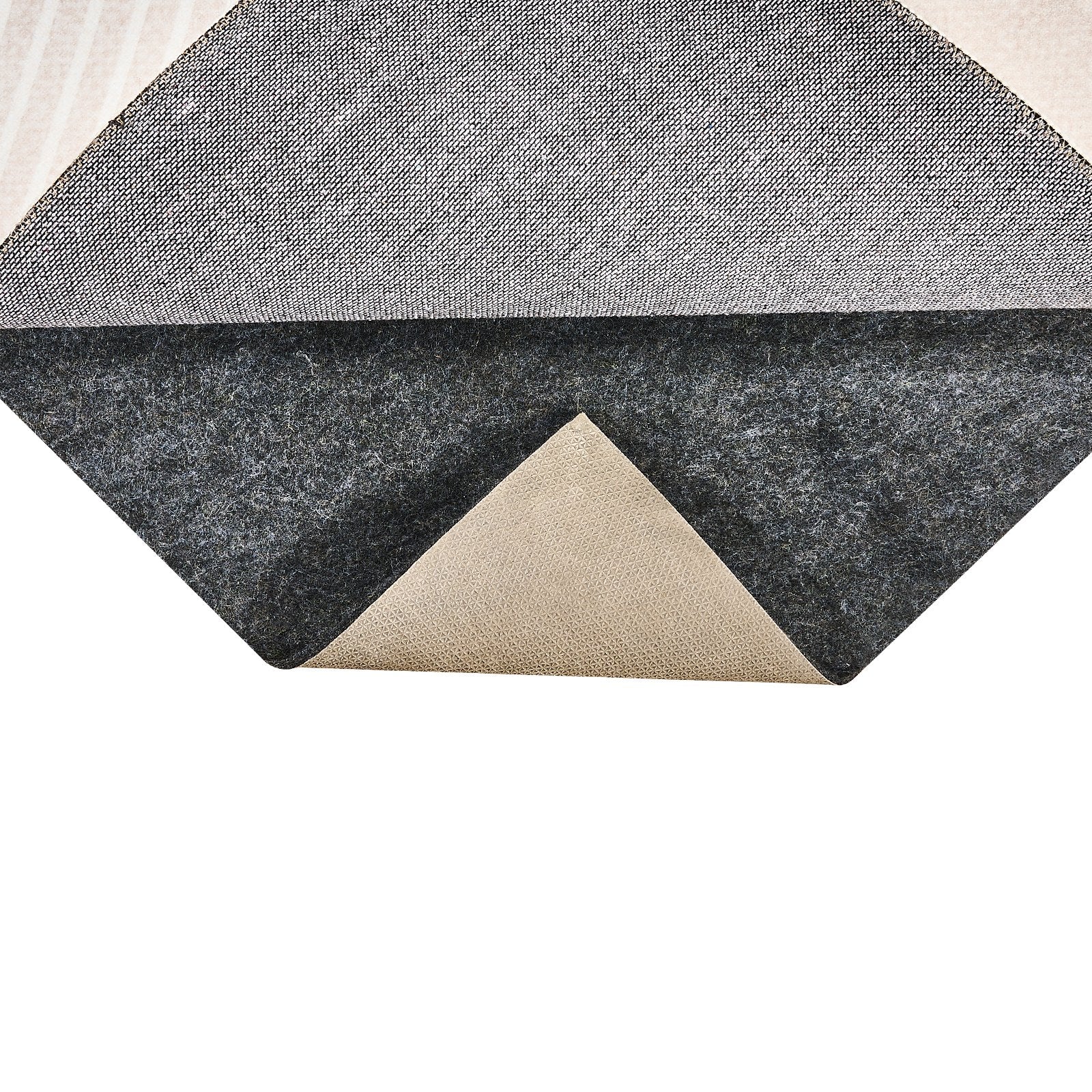 Slip-Resistant Rug Pad 9x12' 1/4" Dual Surface Felt Latex Gray Carpet Cushion