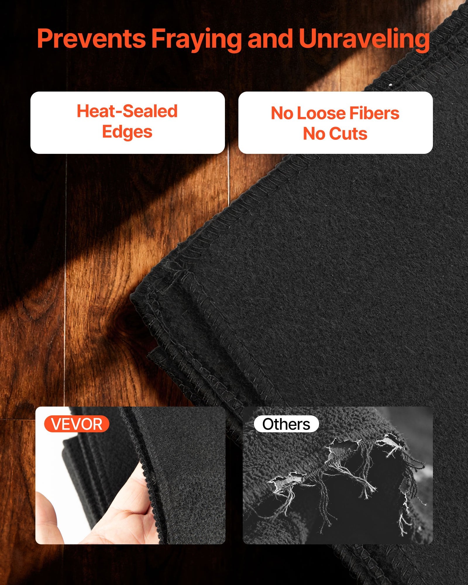 Carbon Felt Welding Blanket 1016x1016mm 3.5mm Flame Retardant Heat-Resistant