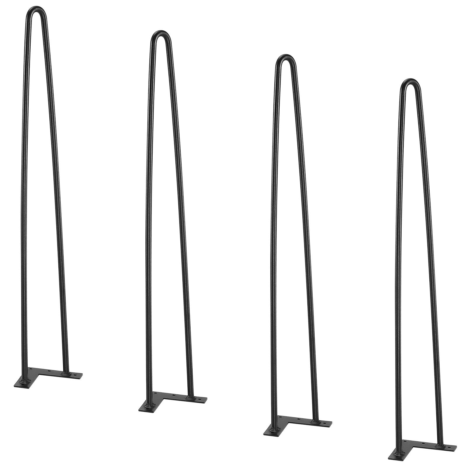 Hairpin Furniture Legs 711.2MM 4PCS, Metal Table Desk Nightstand, 226.8KG Load