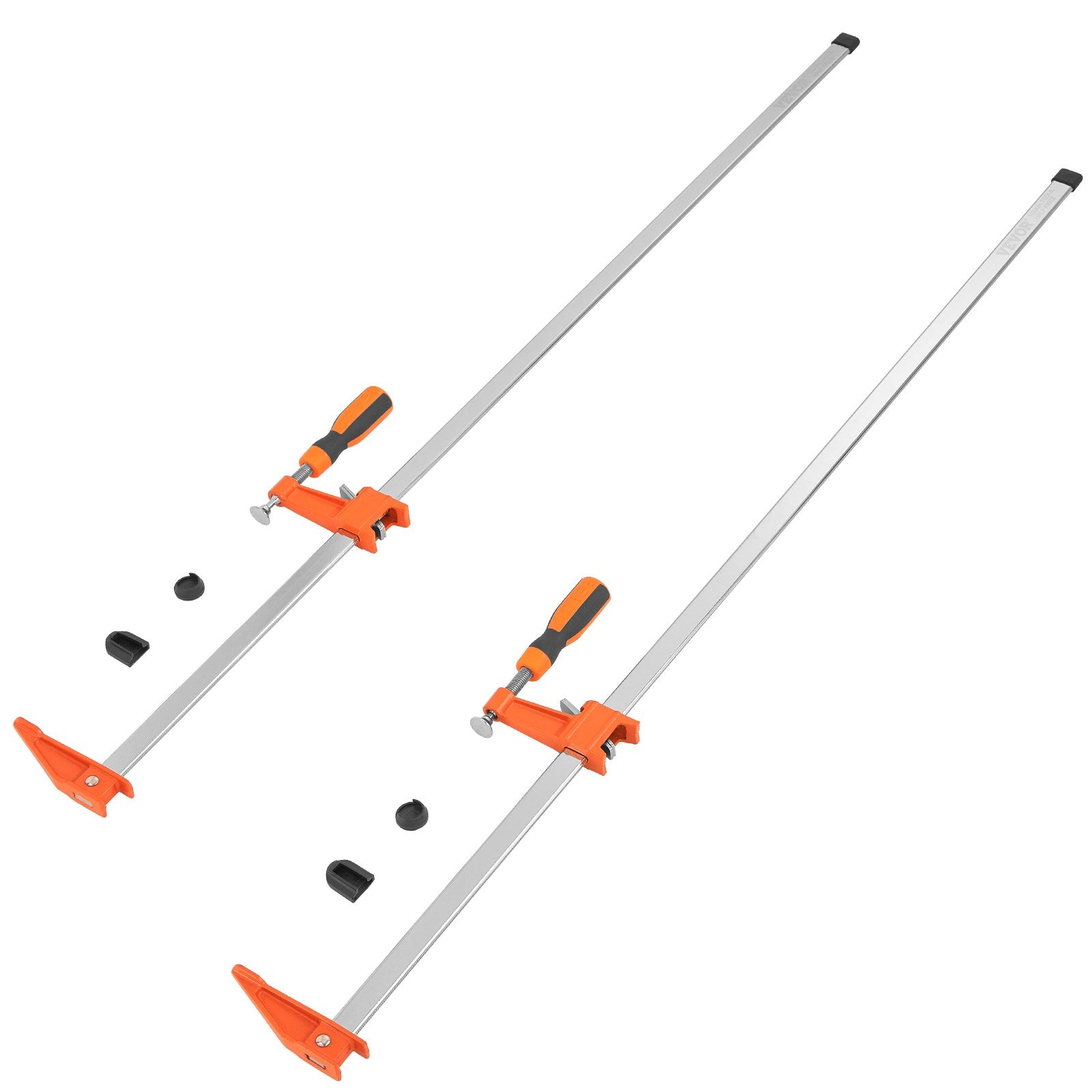 2-Pack 914mm Bar Clamps, Quick-Change F Clamp, 600 lbs Load, Cast Iron & Steel