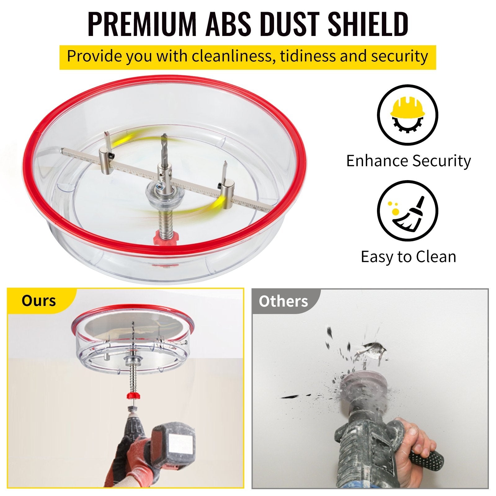 Adjustable Hole Saw Cutter Kit 40–300mm with Dust Shield & Pilot Bits