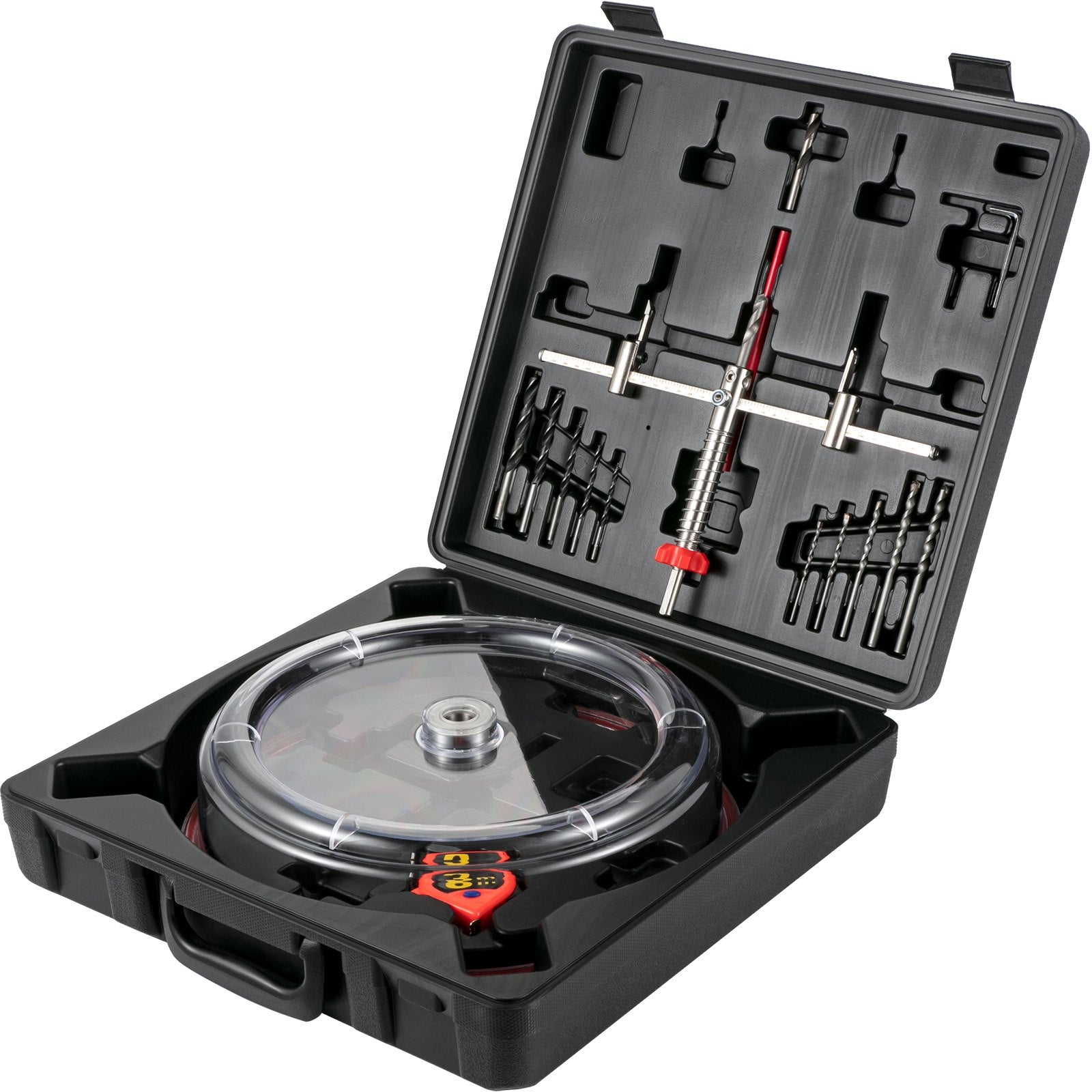 Adjustable Hole Saw Cutter Kit 40–300mm with Dust Shield & Pilot Bits