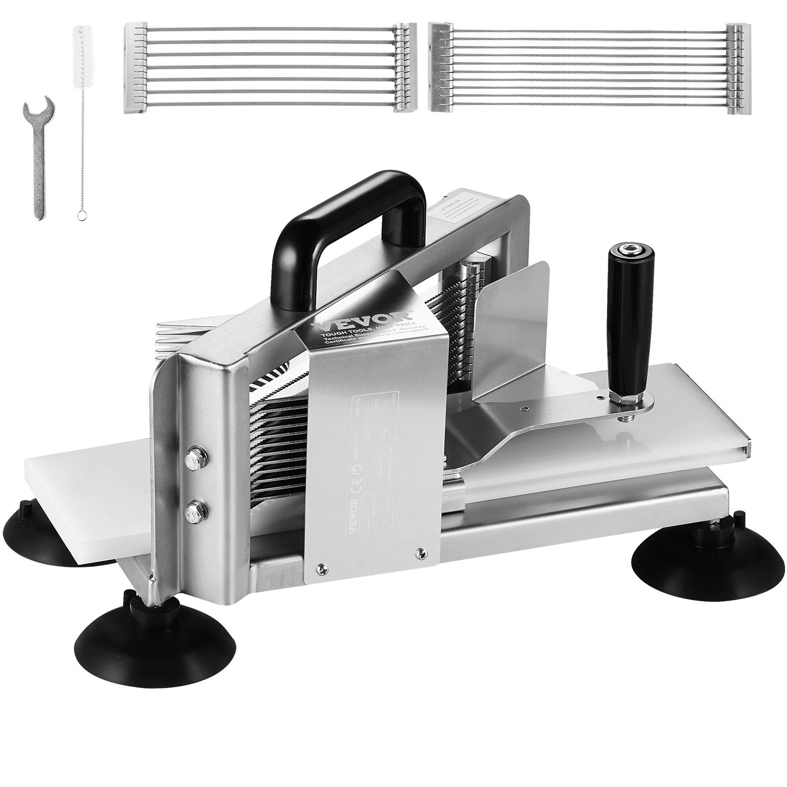 Commercial Tomato Slicer Stainless Steel Manual Tomato Cutter 1/4"+3/8"+3/16"